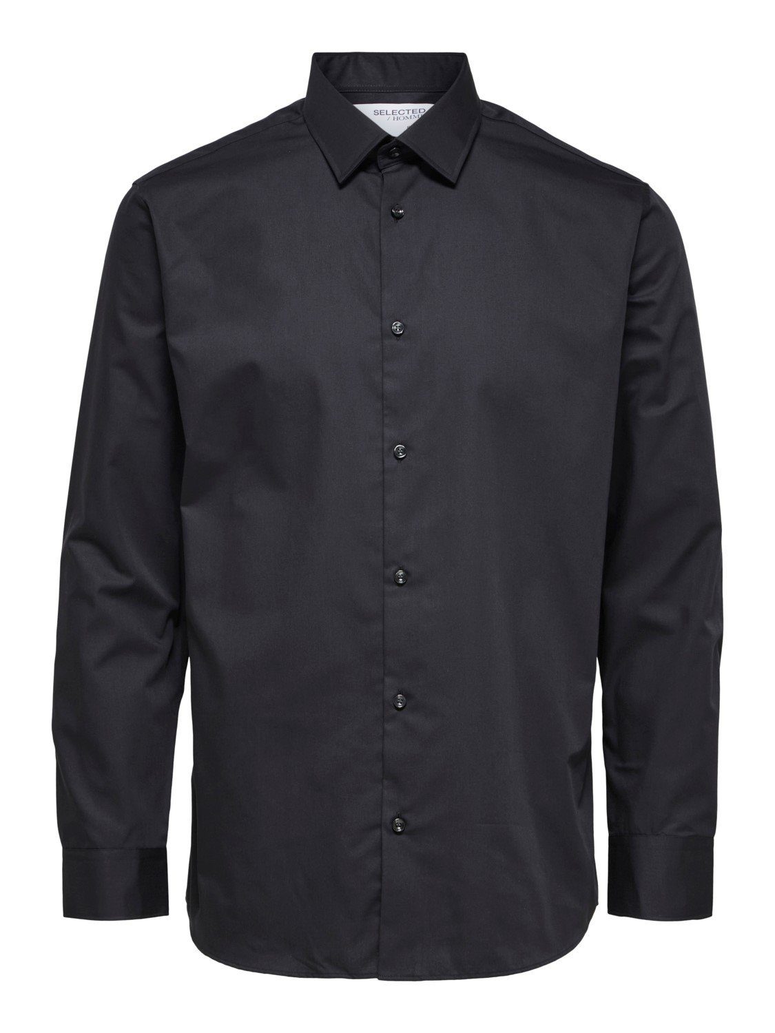 SELECTED HOMME Langarmhemd SLHSLIMETHAN (1-tlg) Black 16080200 | Hemden