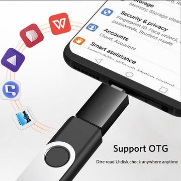 TradeNation Adapter USB C auf USB A 3.0 OTG USB-Stick für MacBook Samsung Buchse USB-Adapter USB-C zu USB 3.0 Typ A, Plug & Play OTG