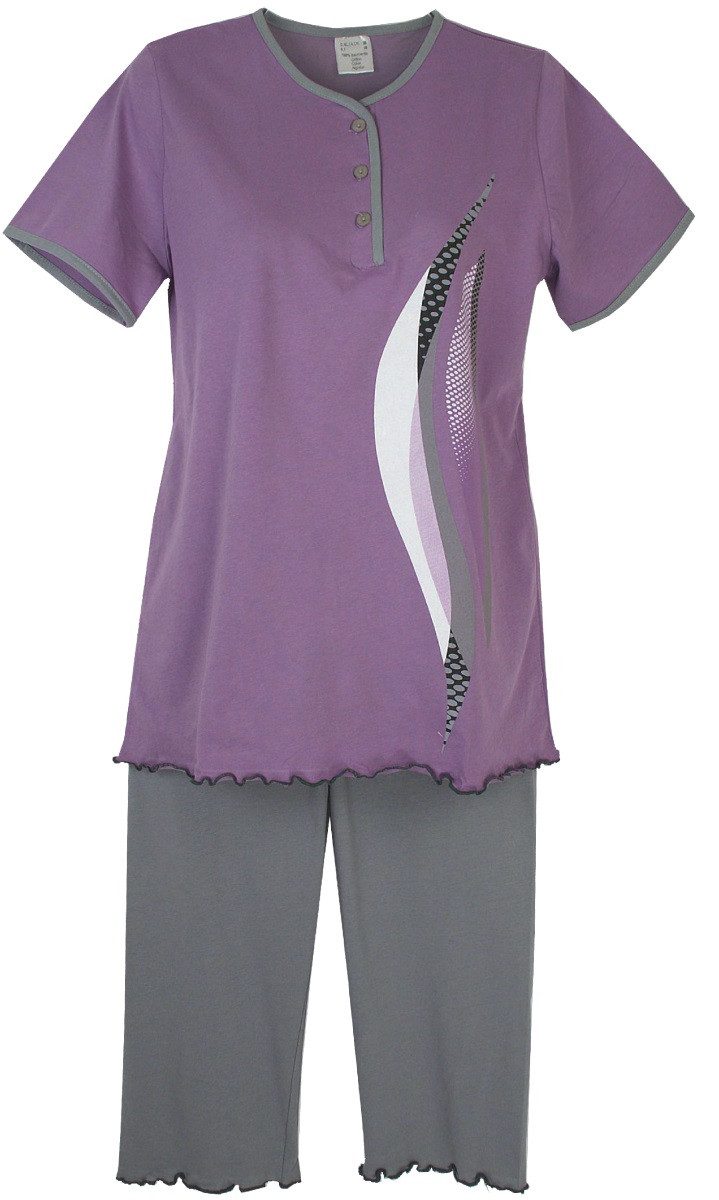 Consult-Tex Capri-Pyjama Damen Capri Schlafanzug Pyjama DF056 (1 Set) Obert günstig online kaufen