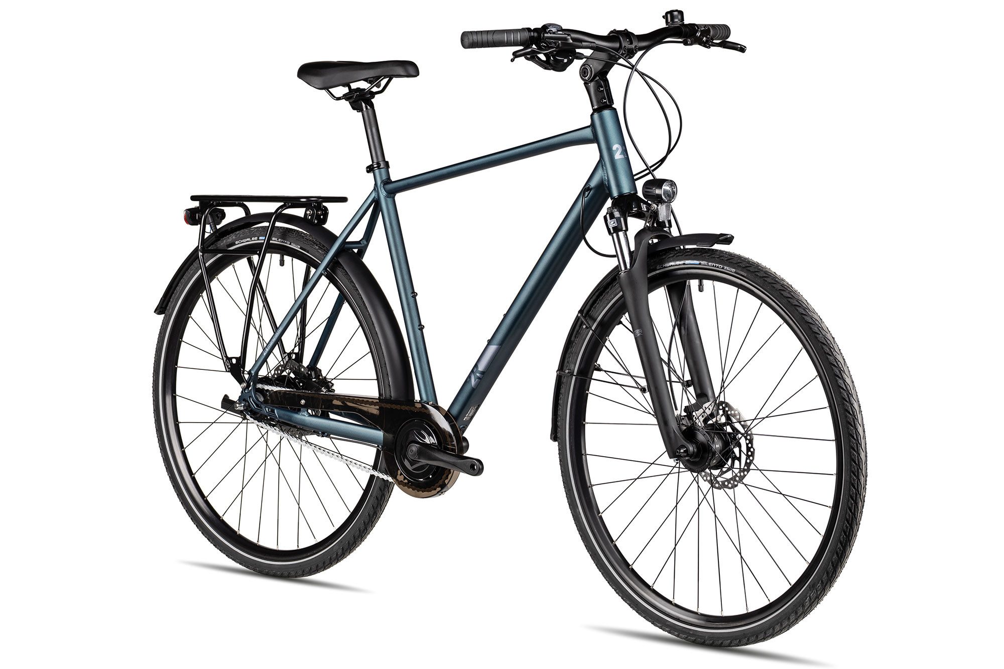 2R Manufaktur City Bike TRX ONE, 8-speed Shimano Nexus 8-speed SG-C6001-8D derailleur, hub gears with freewheel, hydraulic disc brakes, blue