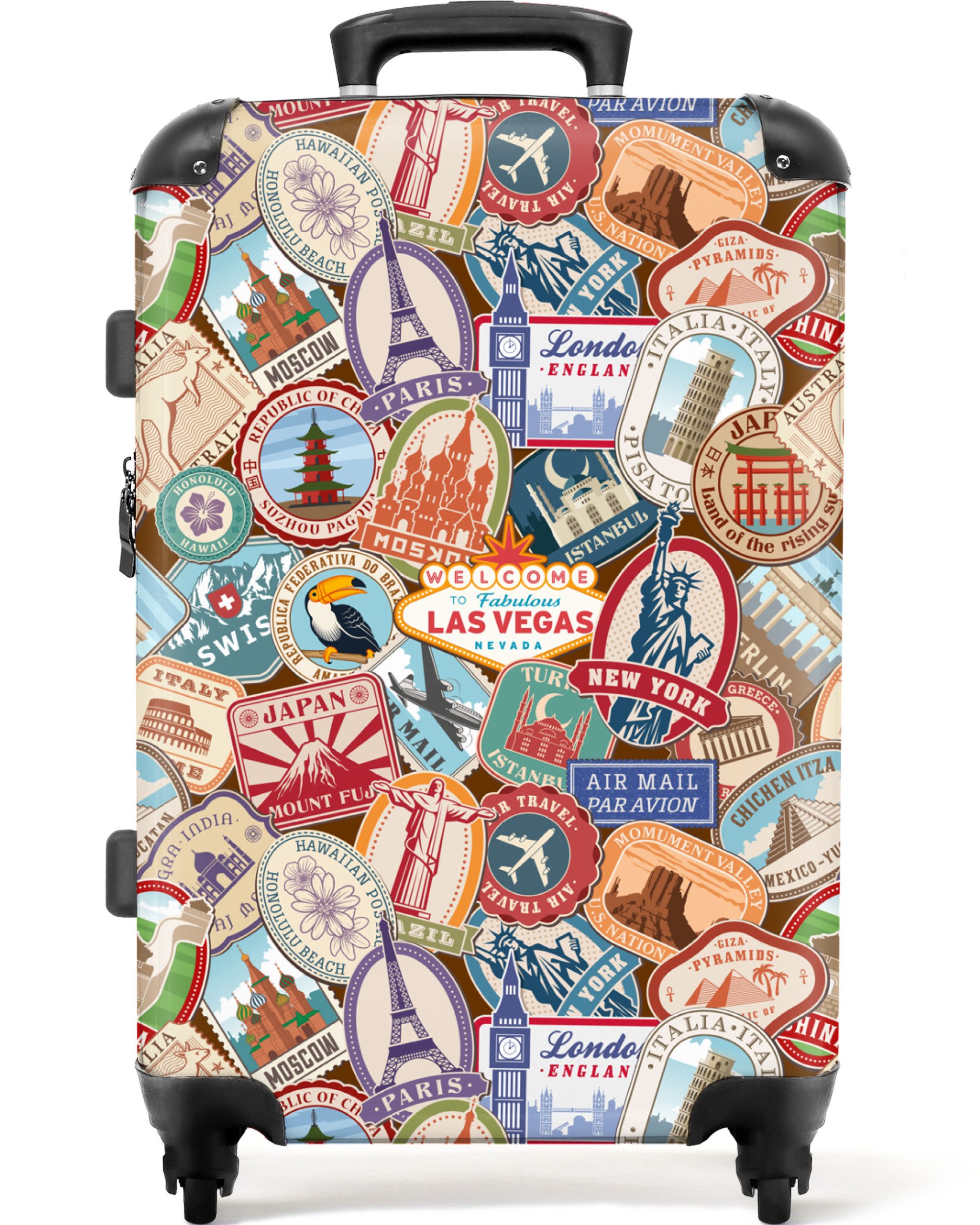 NoBoringSuitcases.com© Hartschalen-Trolley Reisen - Muster - günstig online kaufen