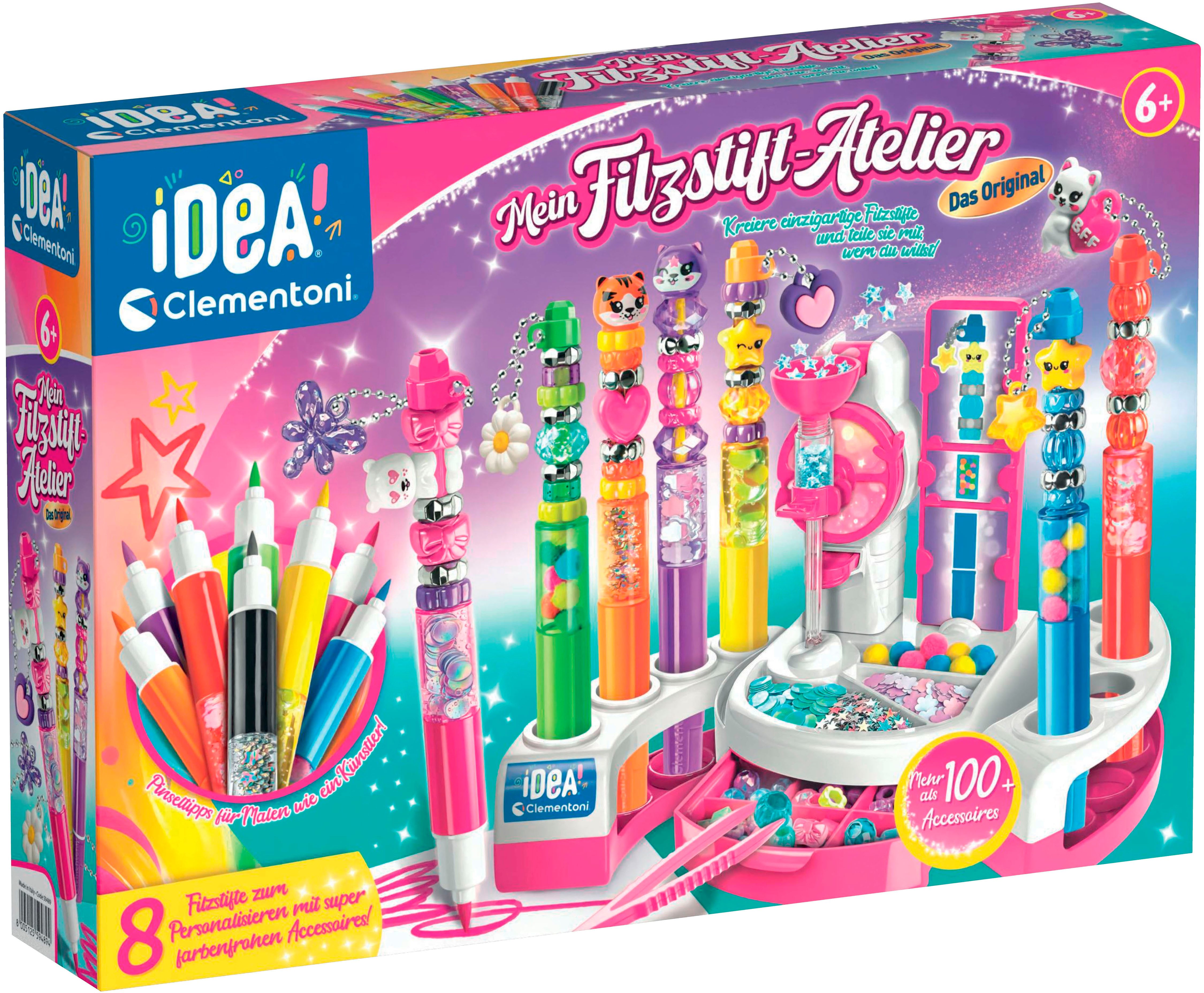 Clementoni® Kreativset Idea, Mein Filzstift-Atelier, Made in Europe