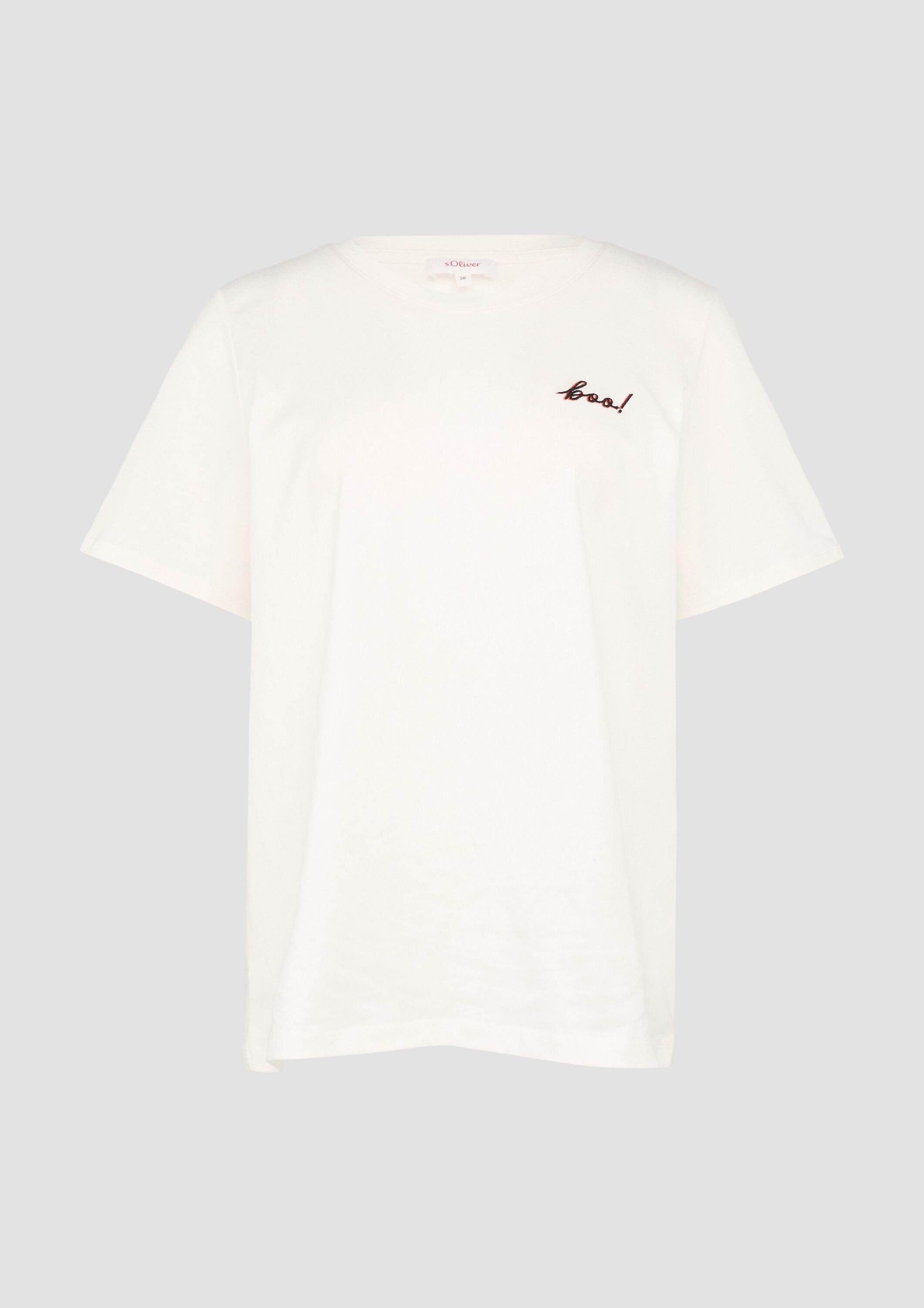 s.Oliver Kurzarmshirt T-Shirt T-Shirt mit Halloween-Motiv