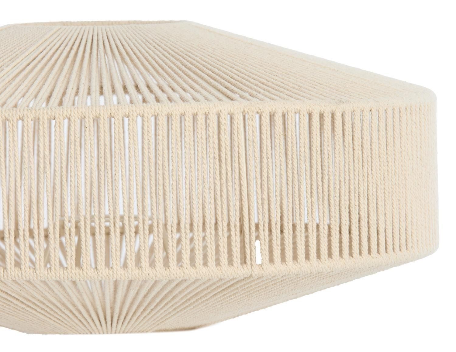 Light & Living Lampenschirm BILJANA, Ø 43 cm, Creme, Baumwolle, Eisen, ohne Lampenfuß