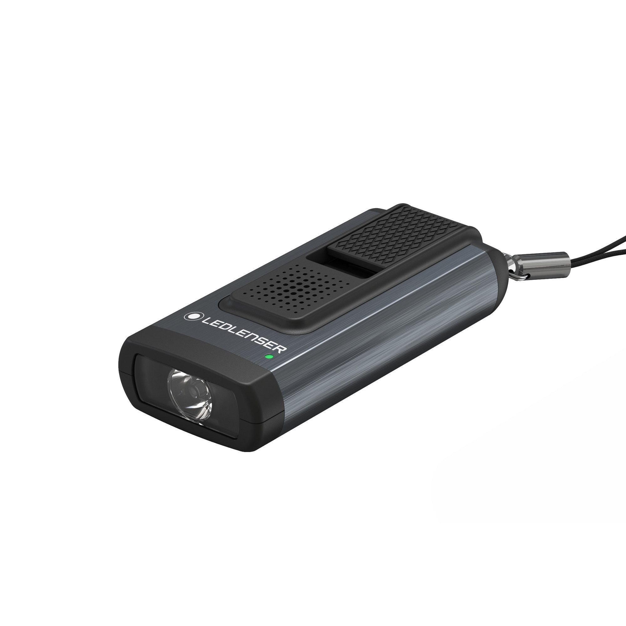 Ledlenser Taschenlampe K6R Safety, 400 lm, 80m Leuchtweite, 8h Laufzeit, wiederaufladbar, Alarmfunktion