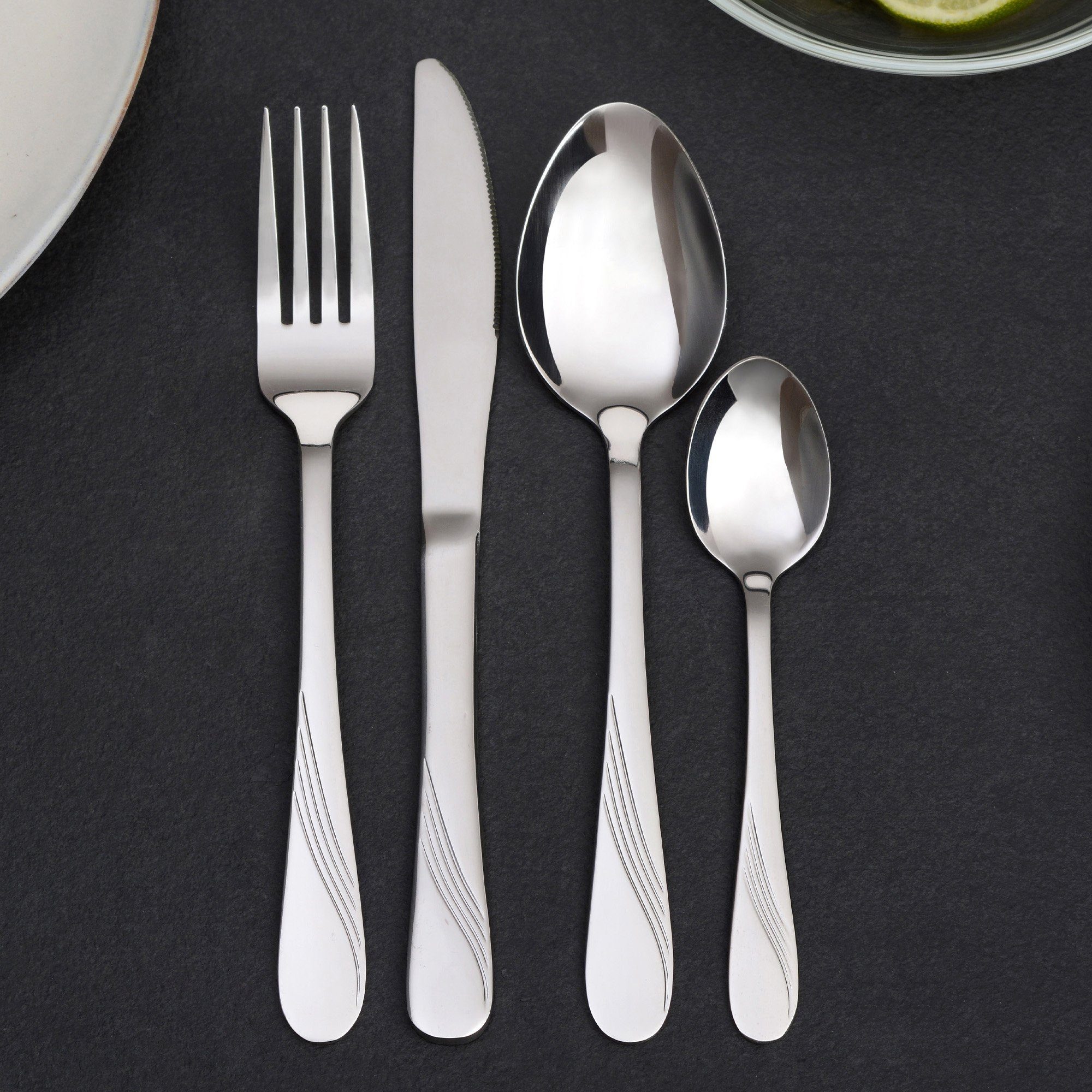 GRÄWE Besteck-Set GRÄWE Tafelbesteck 24-tlg., für 6 Personen, Serie Stralsund, Edelstahl 18/0