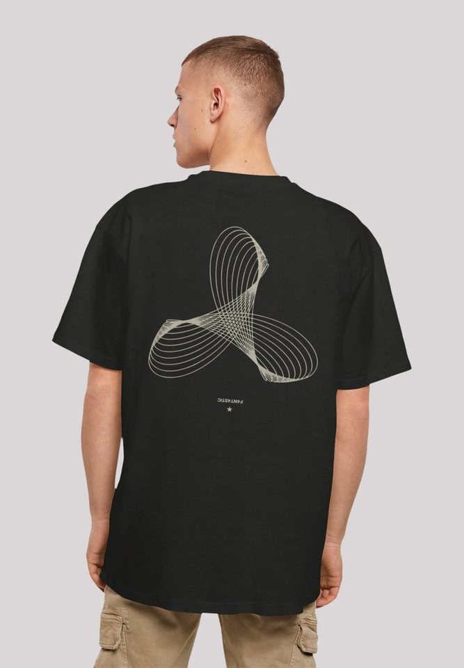 F4NT4STIC T-Shirt Geometrics Print, Weite Passform und überschnittene  Schultern