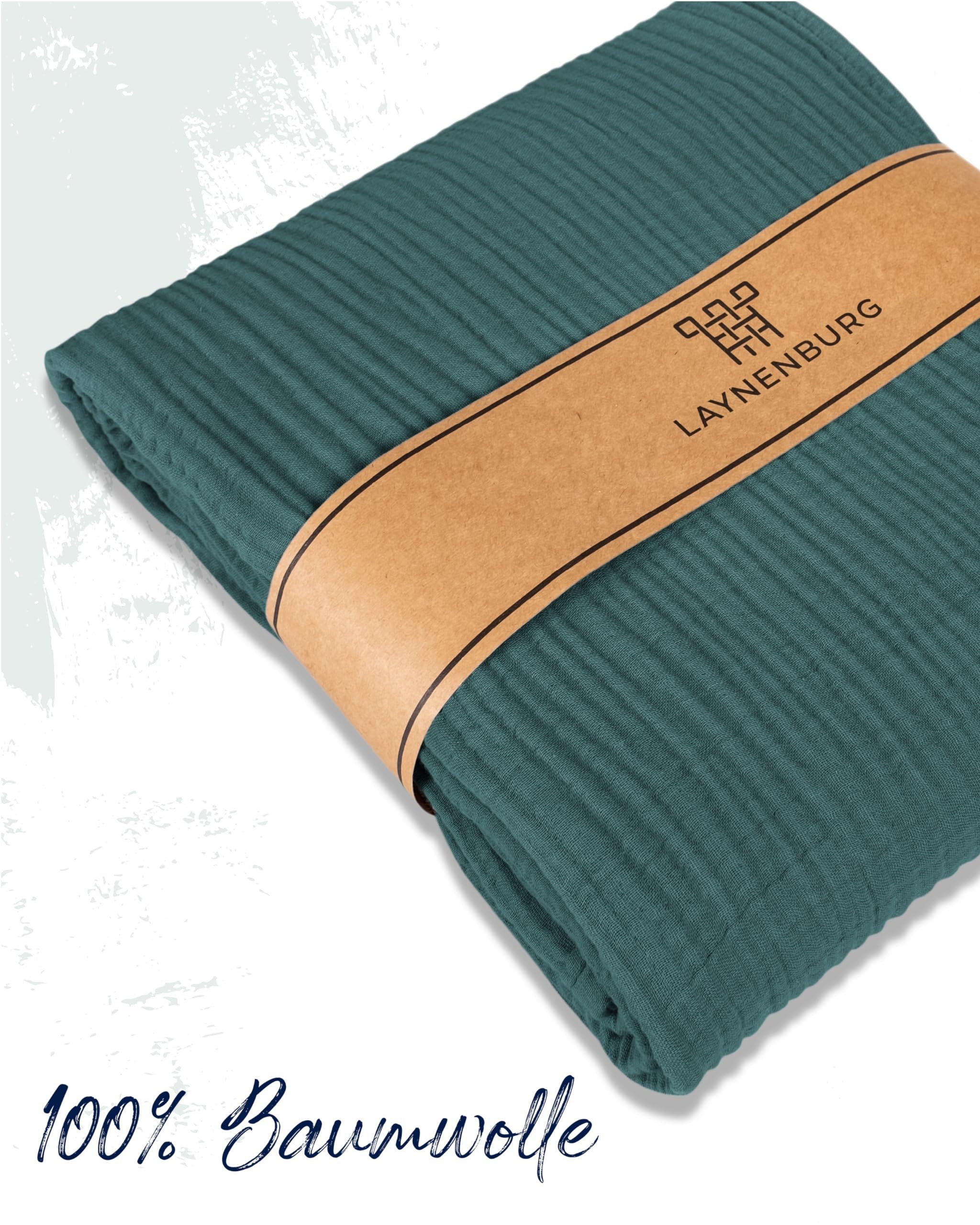 Laynenburg Tagesdecke Musselin aus 100% Baumwolle günstig online kaufen