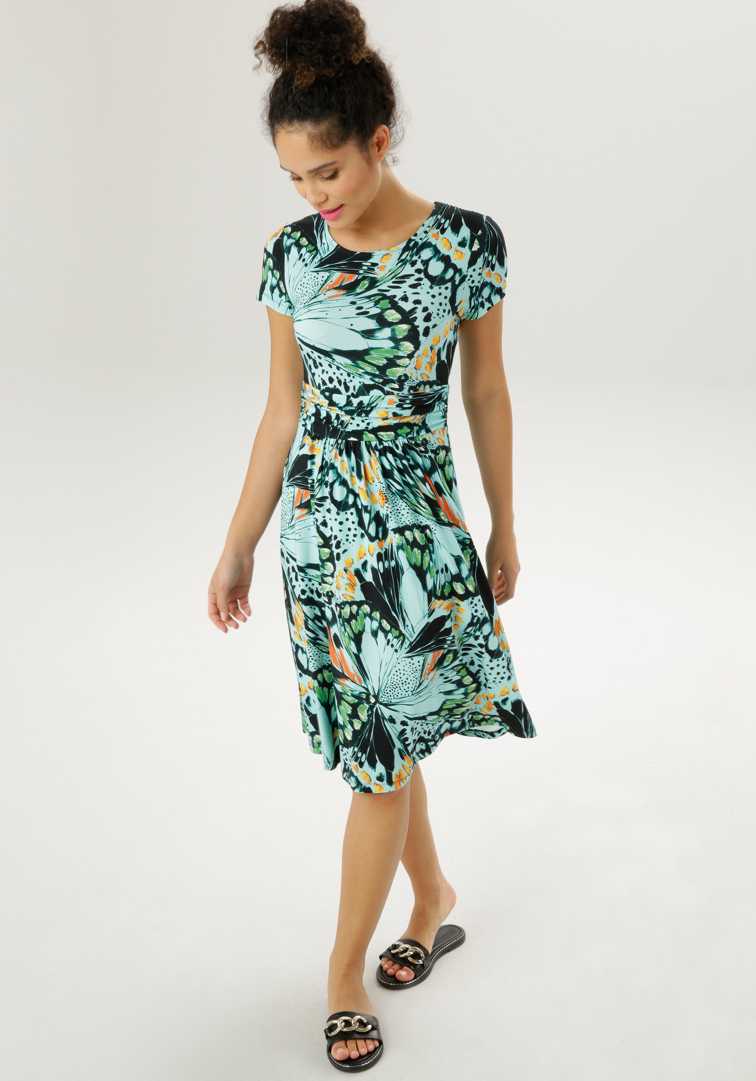 Aniston SELECTED Sommerkleid mit extravagantem Druck günstig online kaufen