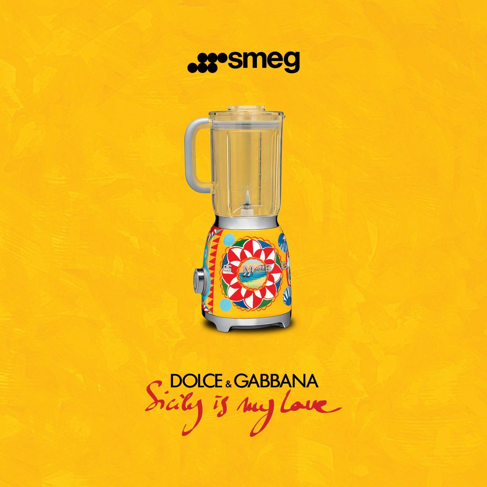 SMEG DOLCE & GABBANA Standmixer BLF01DGEU, 800 W, Limited Edition Dolce & Gabbana Sicily is my Love