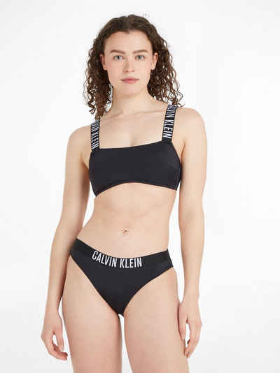 Calvin Klein Swimwear Bandeau-Bikini-Top Classic, mit Schriftzügen an den Trägern