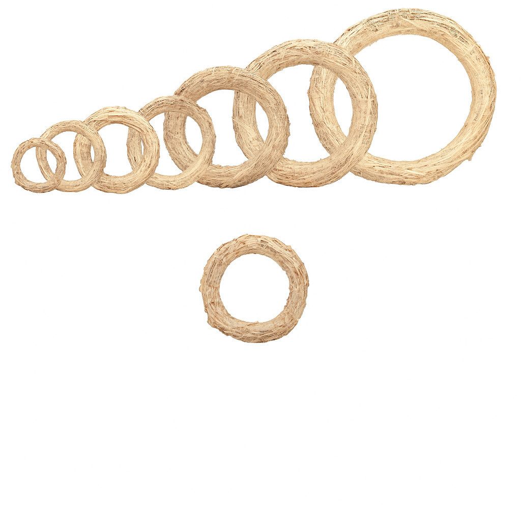 NaDeco Bastelnaturmaterial Strohkranz natur Ø 15 x 2.5cm