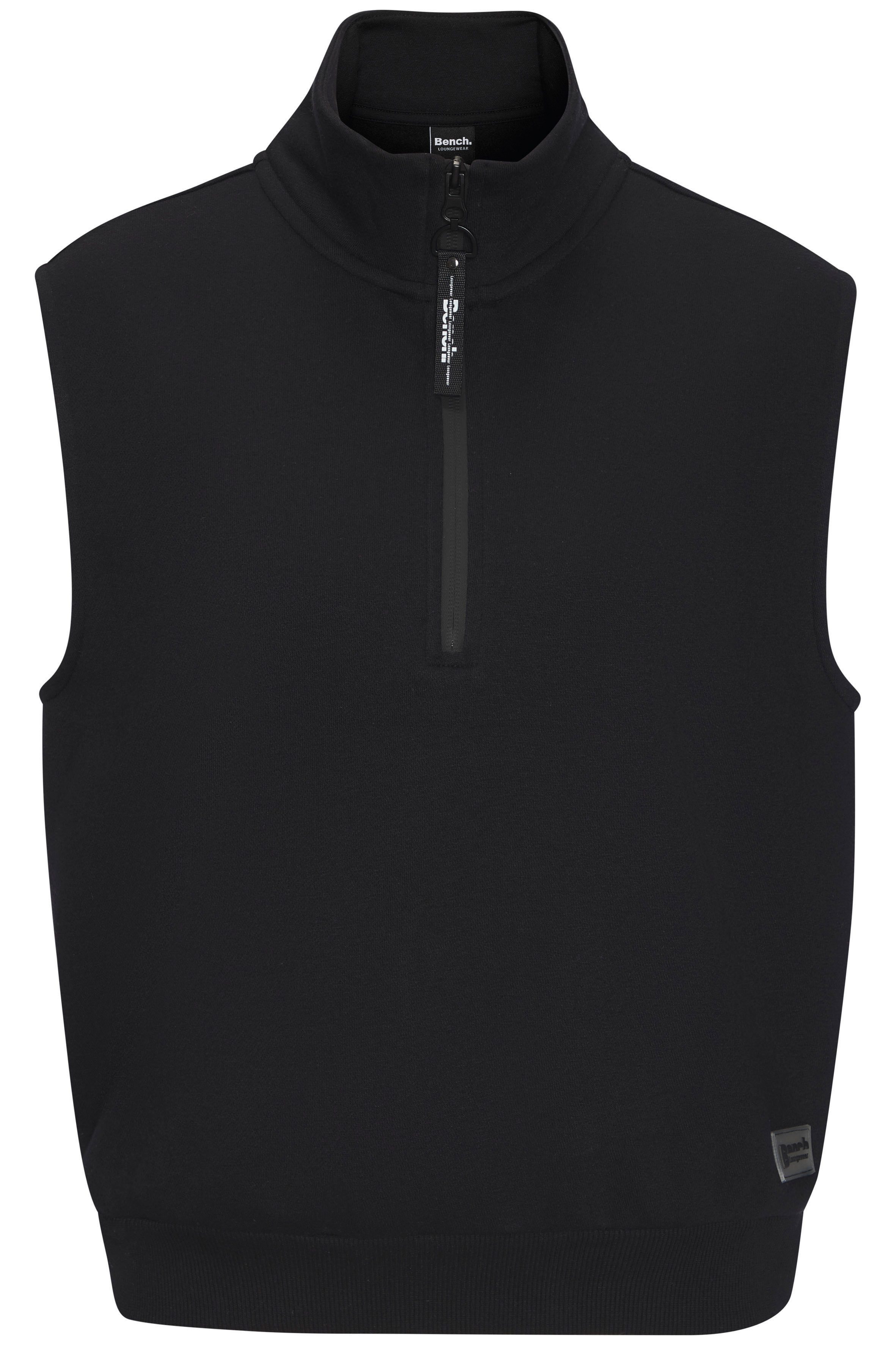 Bench. Loungewear Sweatshirt mit Reißverschluss am Stehkragen, Loungewear