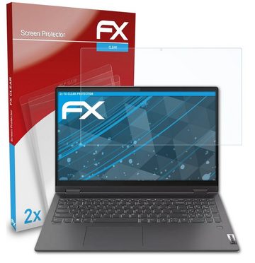 atFoliX Schutzfolie Displayschutz für Lenovo IdeaPad Flex 5i 15 Inch, (2 Folien), Ultraklar und hartbeschichtet