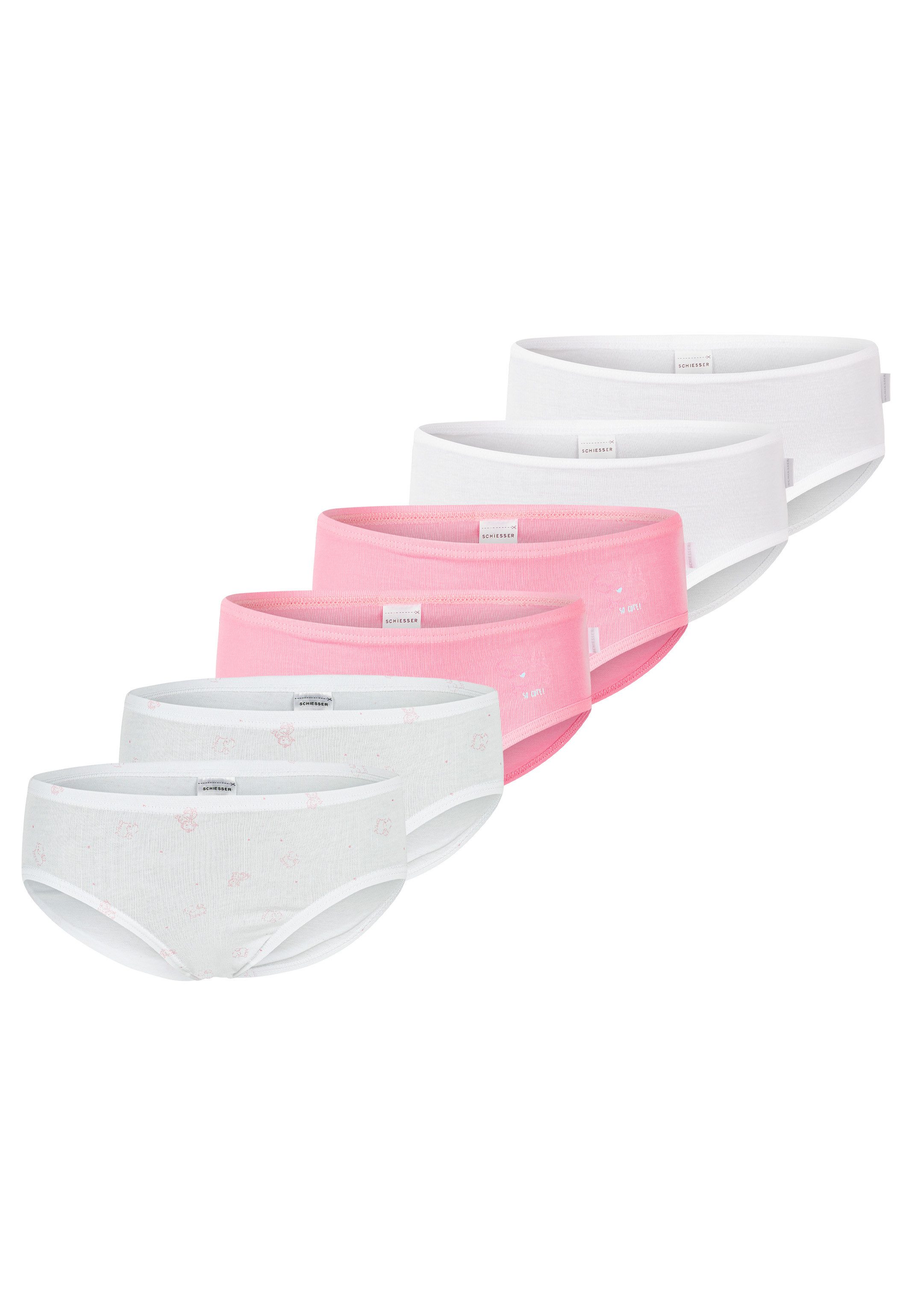Hüftslip 6er Pack Kids Girls Feinripp Organic Cotton