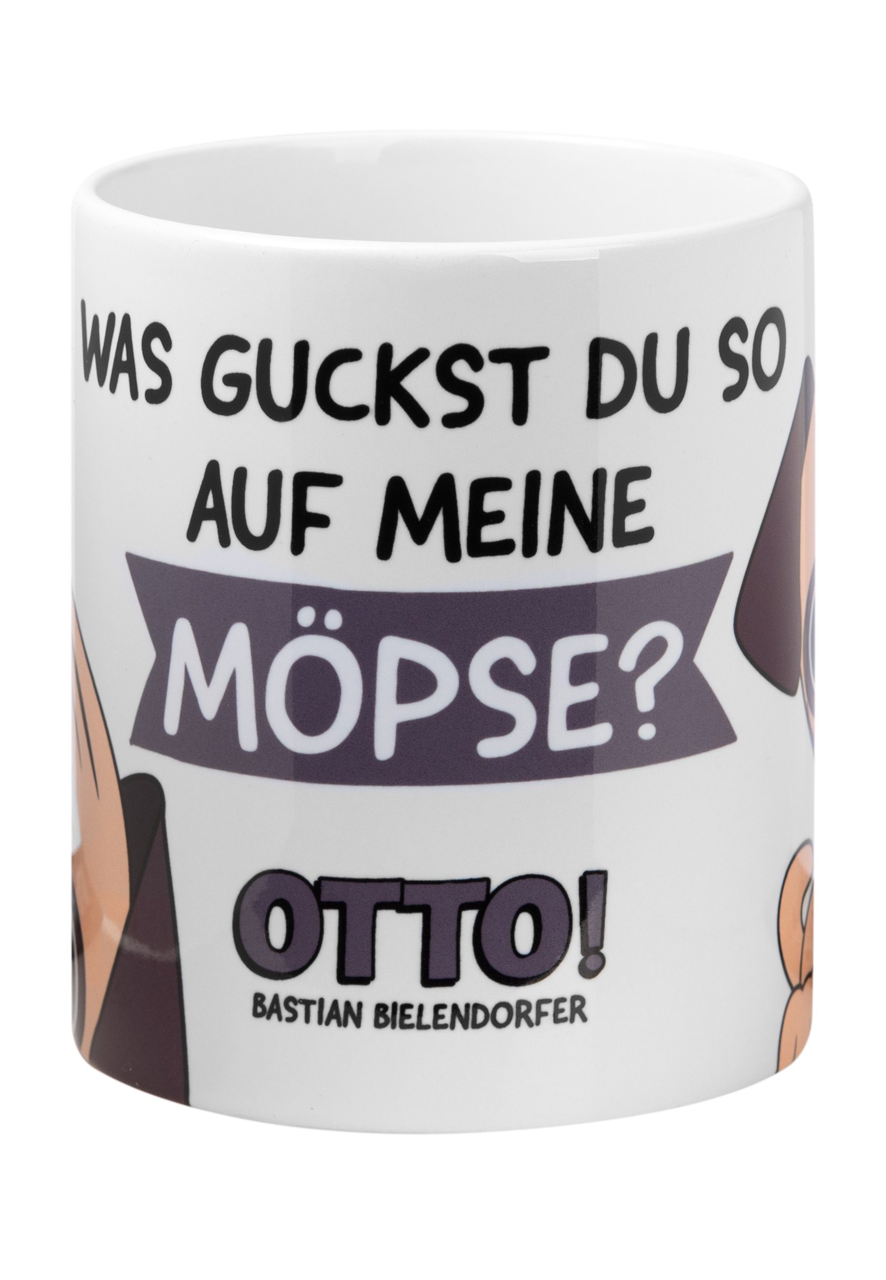 United Labels® Tasse Bastian Tasse Kaffeetasse, ! - Keramik Möpse? Bielendorfer Mops