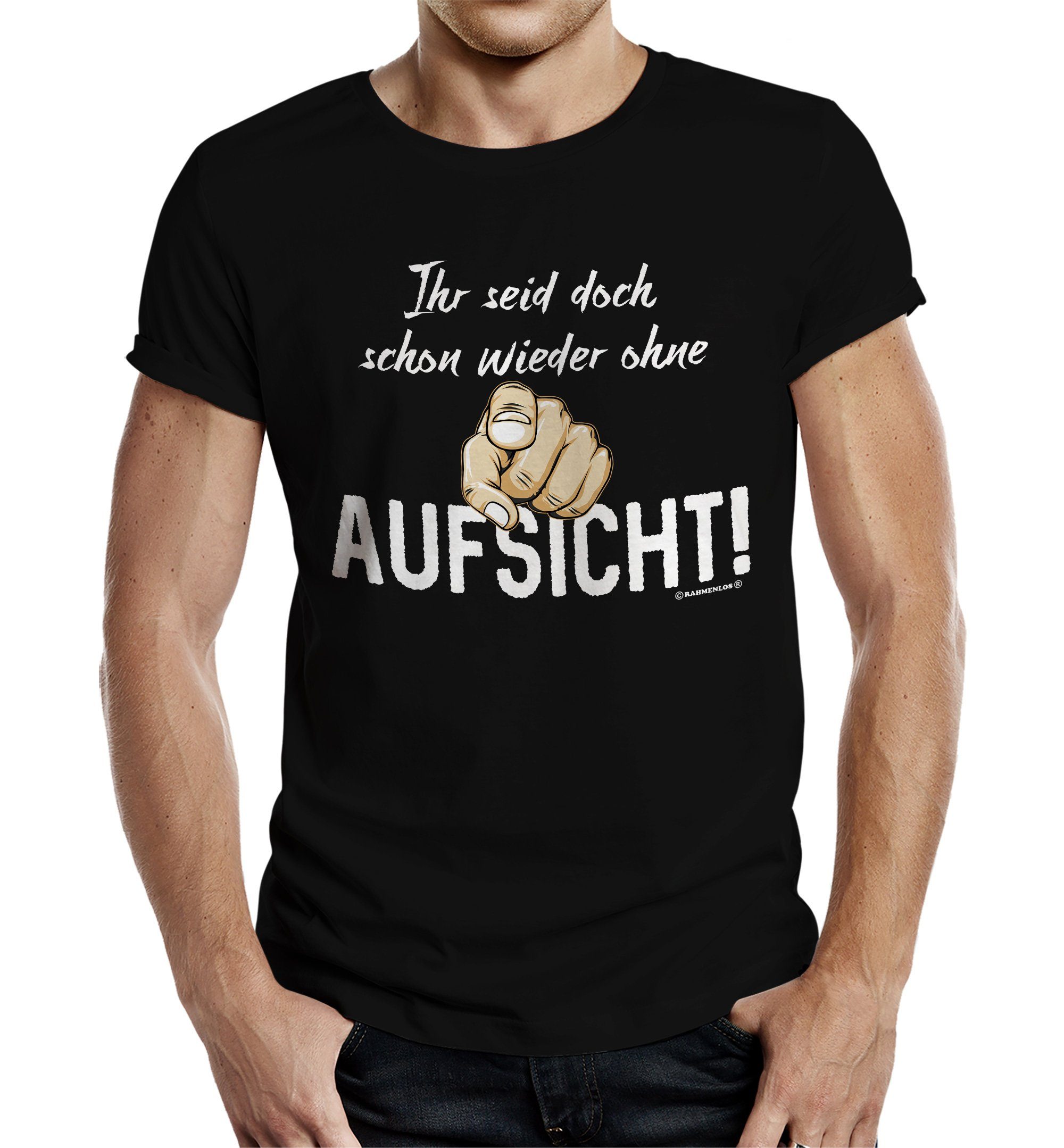 T-Shirt Party-Shirt für Männer: schon wieder ohne Aufsicht