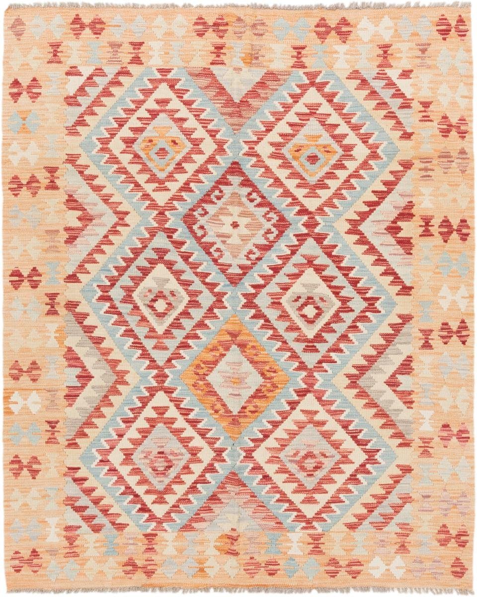 Orientteppich Kelim Afghan 156x188 Handgewebter Orientteppich, Nain Trading, rechteckig, Höhe: 3 mm | Kurzflor-Teppiche