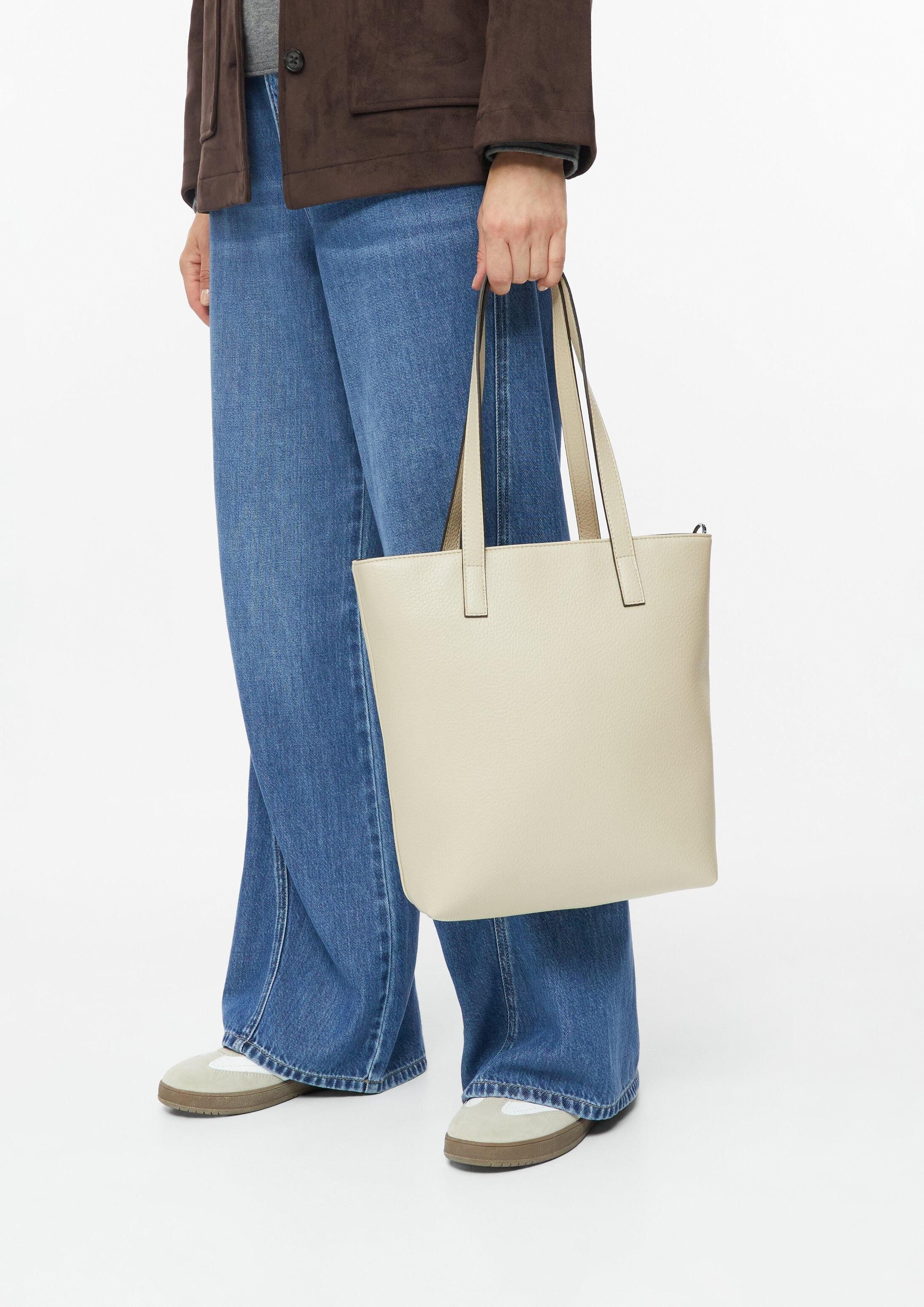 s.Oliver Schultertasche Tasche, Tasche mit abnehmbarem Schultergurt und Logo-Platte