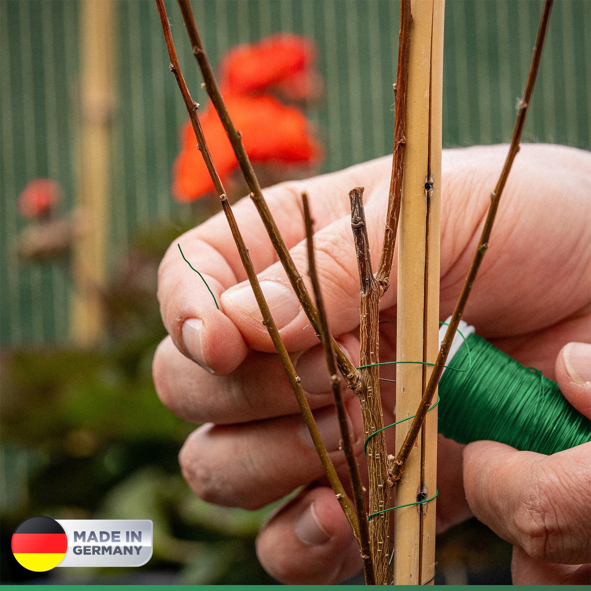 ECENCE Bindedraht 3x Myrtendraht geglüht aus Eisen Blumenbindedraht