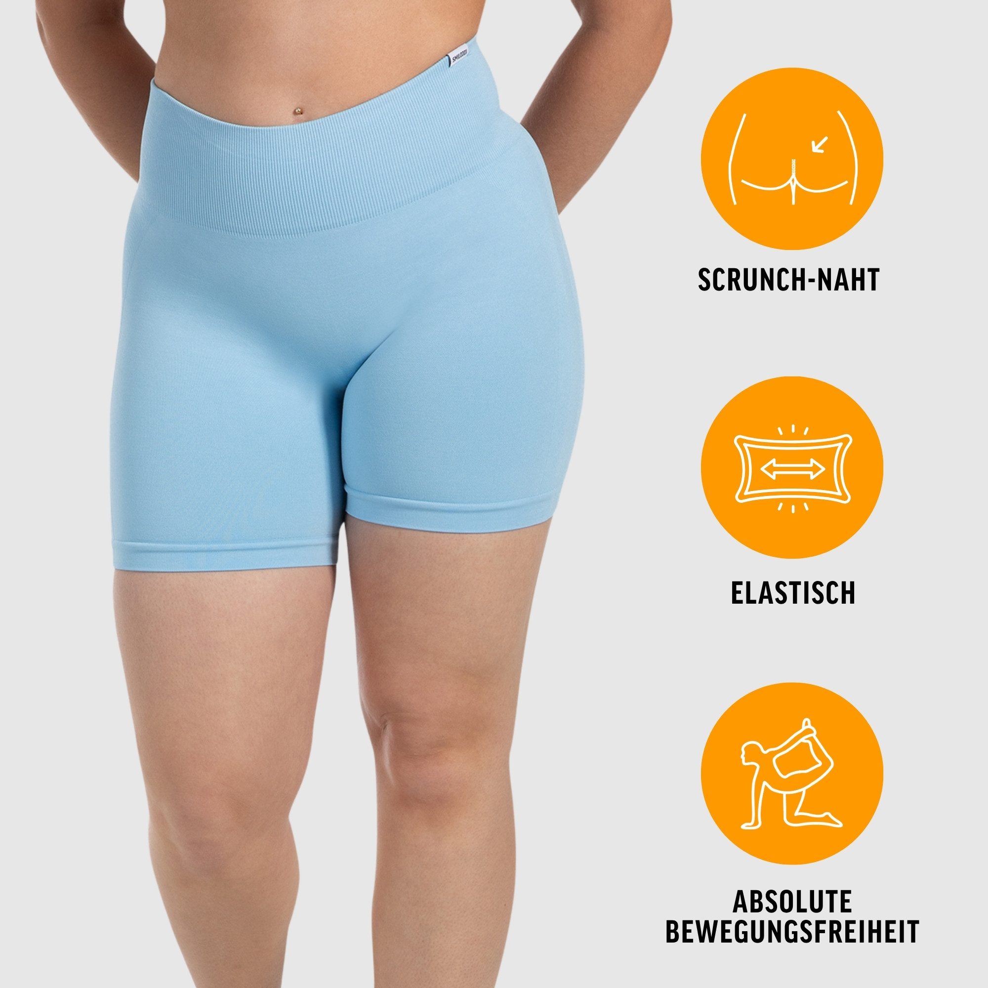 Smilodox Shorts Arleta, Short Leggings Shaped Fit, Scrunch-Effekt, Seamless günstig online kaufen