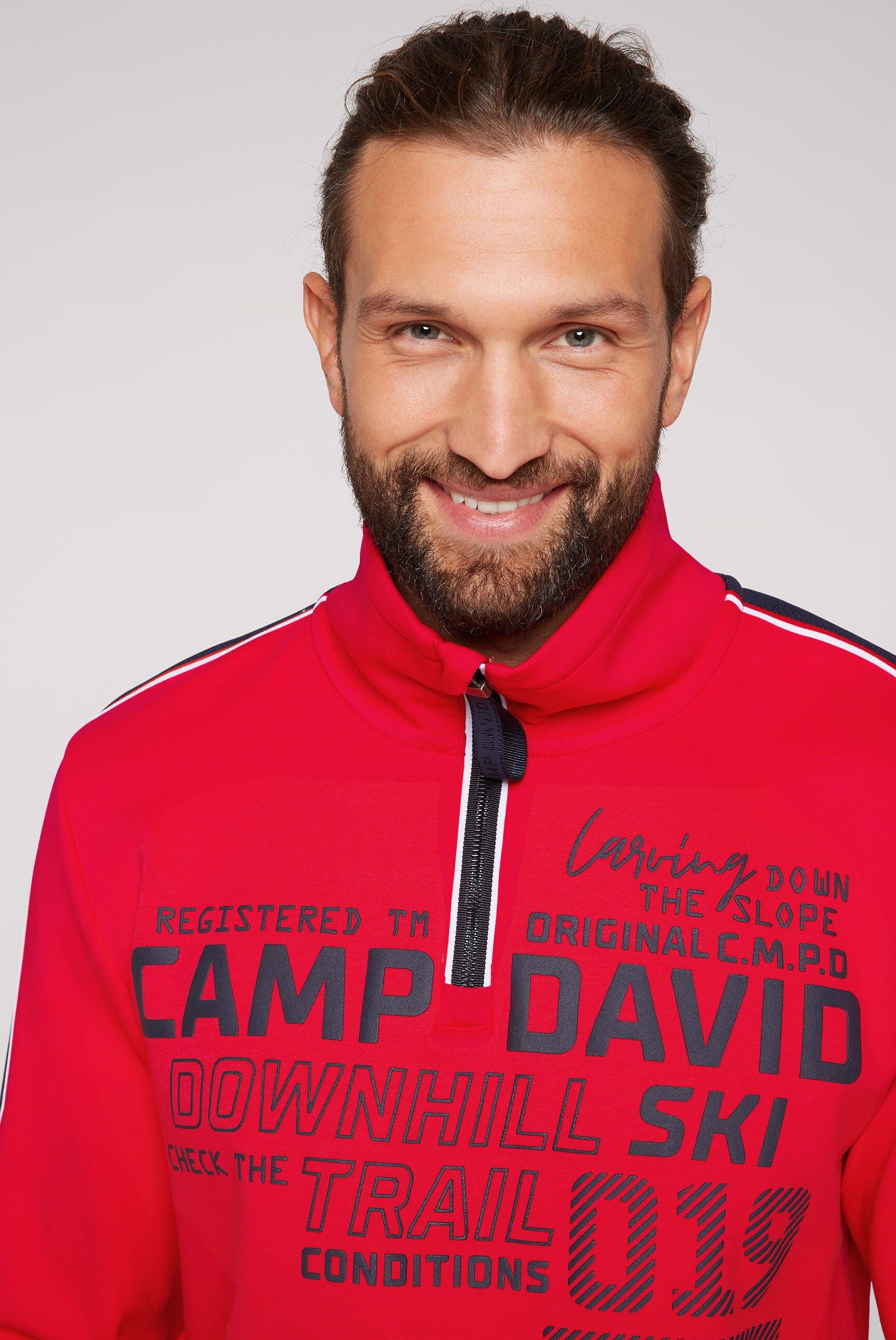 DAVID CAMP Sweater aus Bonded-Jersey