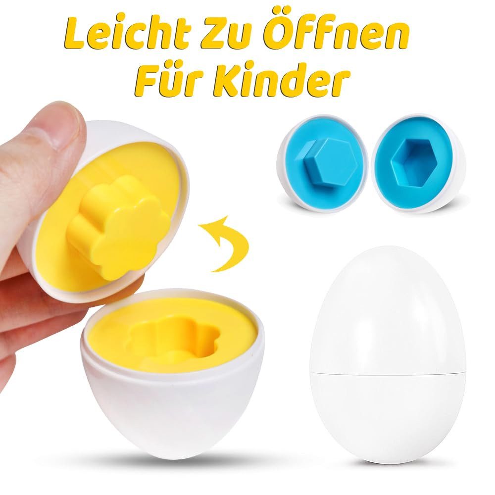 FOUORTUNATE-BEE Lernspielzeug Montessori Spielzeug Passende Eier Farbe & Fo günstig online kaufen
