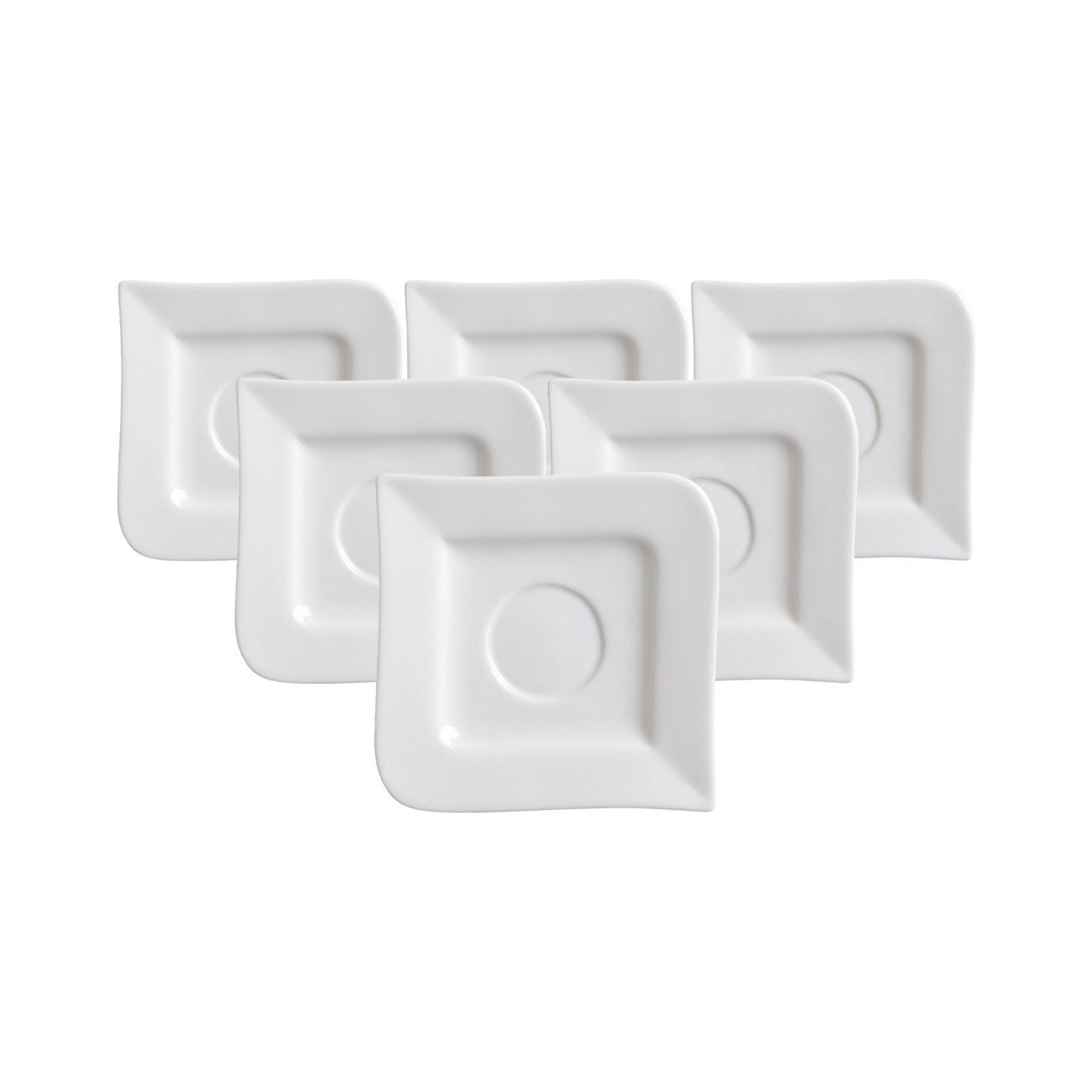 Ritzenhoff & Breker Untertasse Melodie Espressountertassen ø 11 cm 6er Set, (6 St)