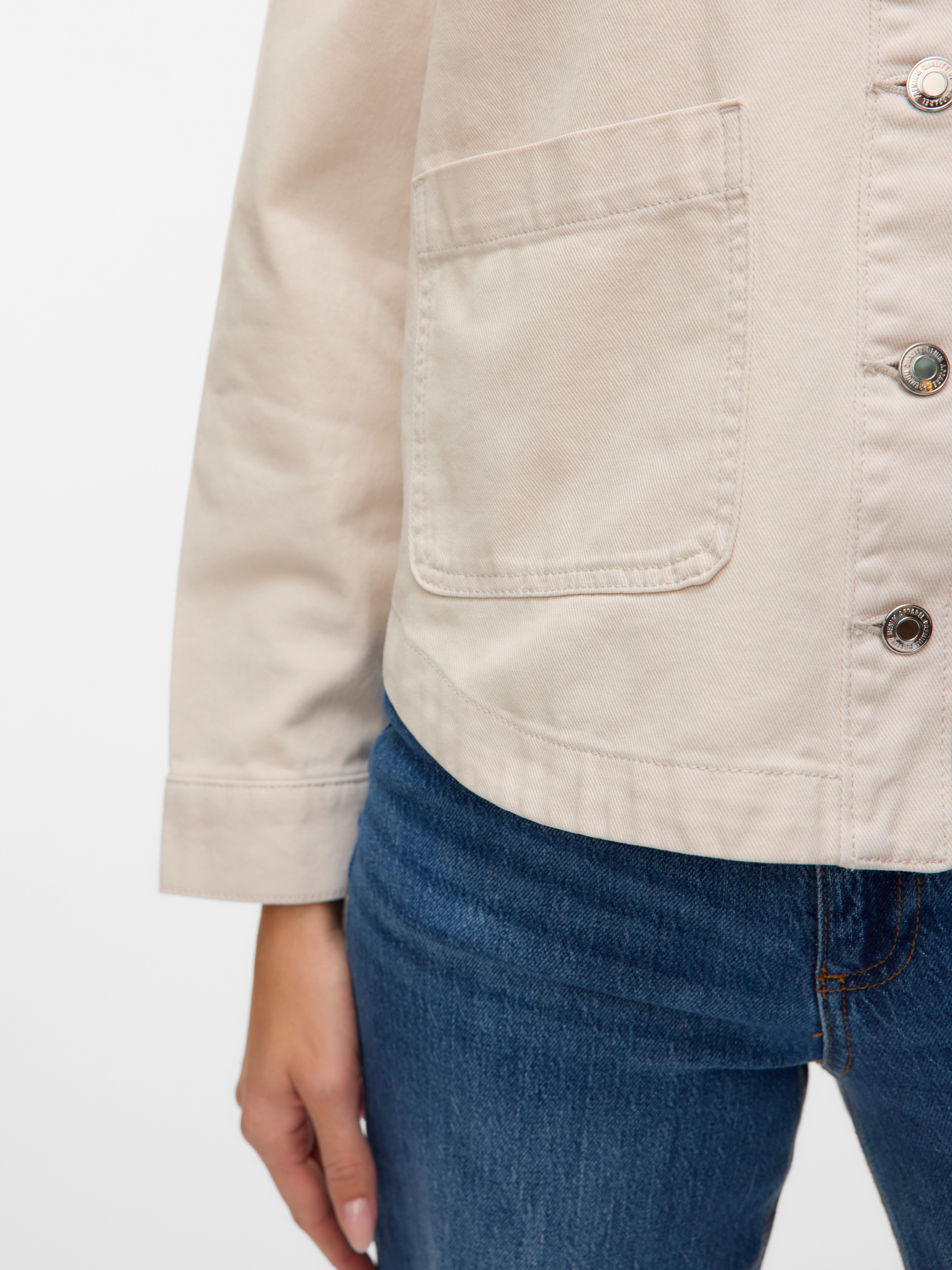 Vero Moda Jeansjacke VMJAMIE LS DENIM SHACKET MIX NOOS Baumwollmischung