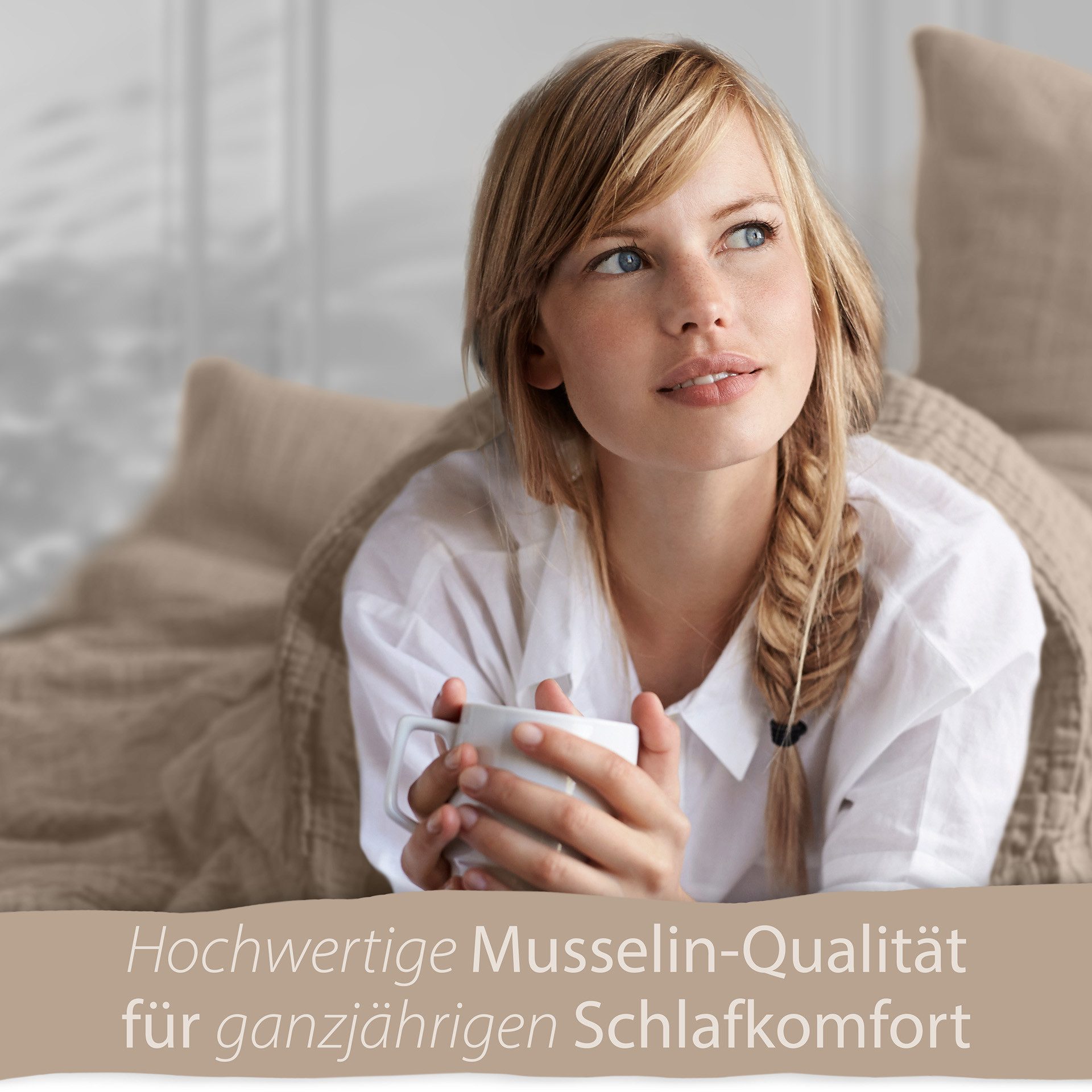 Hausfelder Bettwäsche Musselin 4er Set, 2 günstig online kaufen