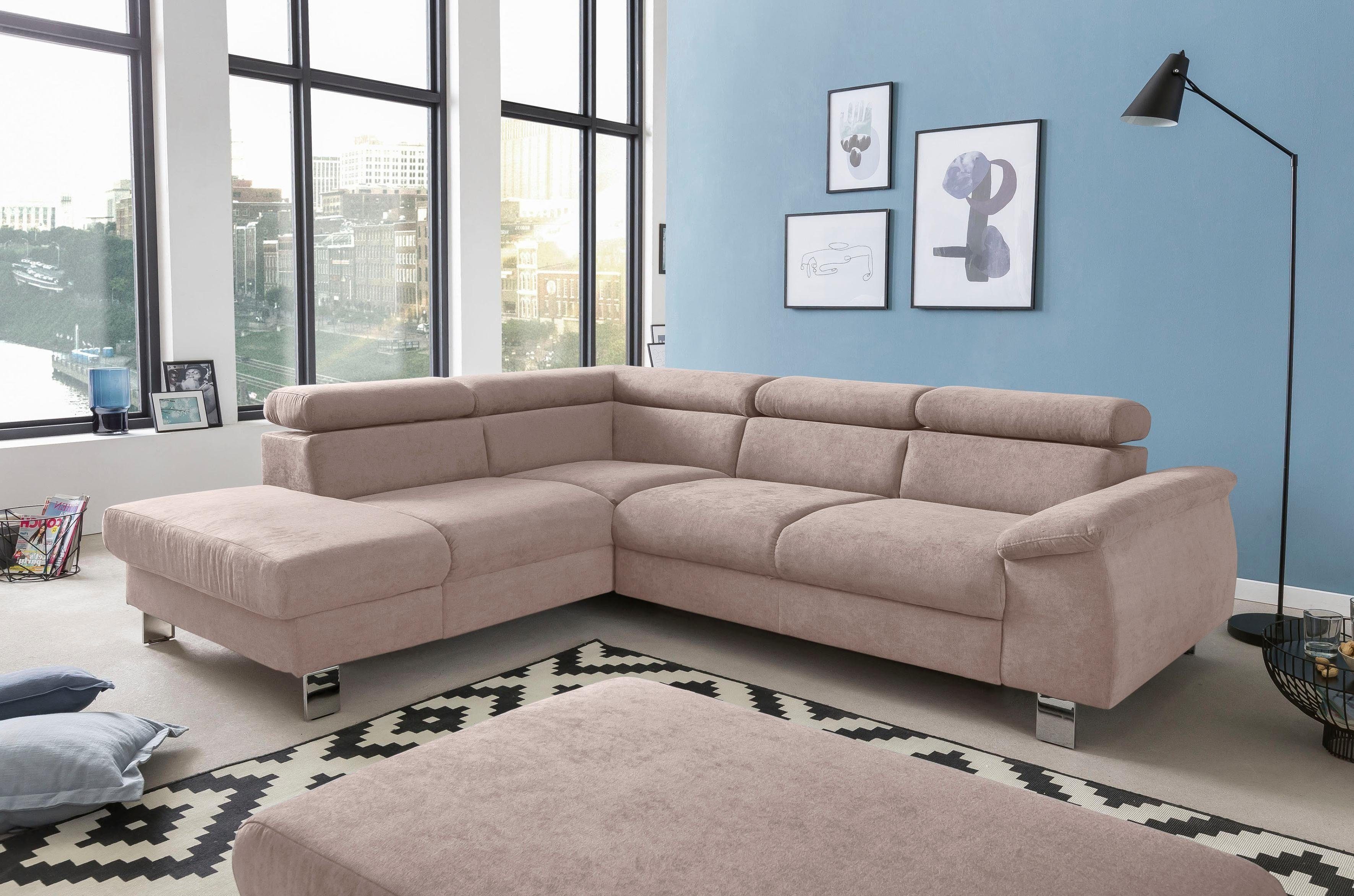 COTTA Polstergarnitur Komaris L-Form, (Set), Set bestehend aus: Ecksofa mit günstig online kaufen