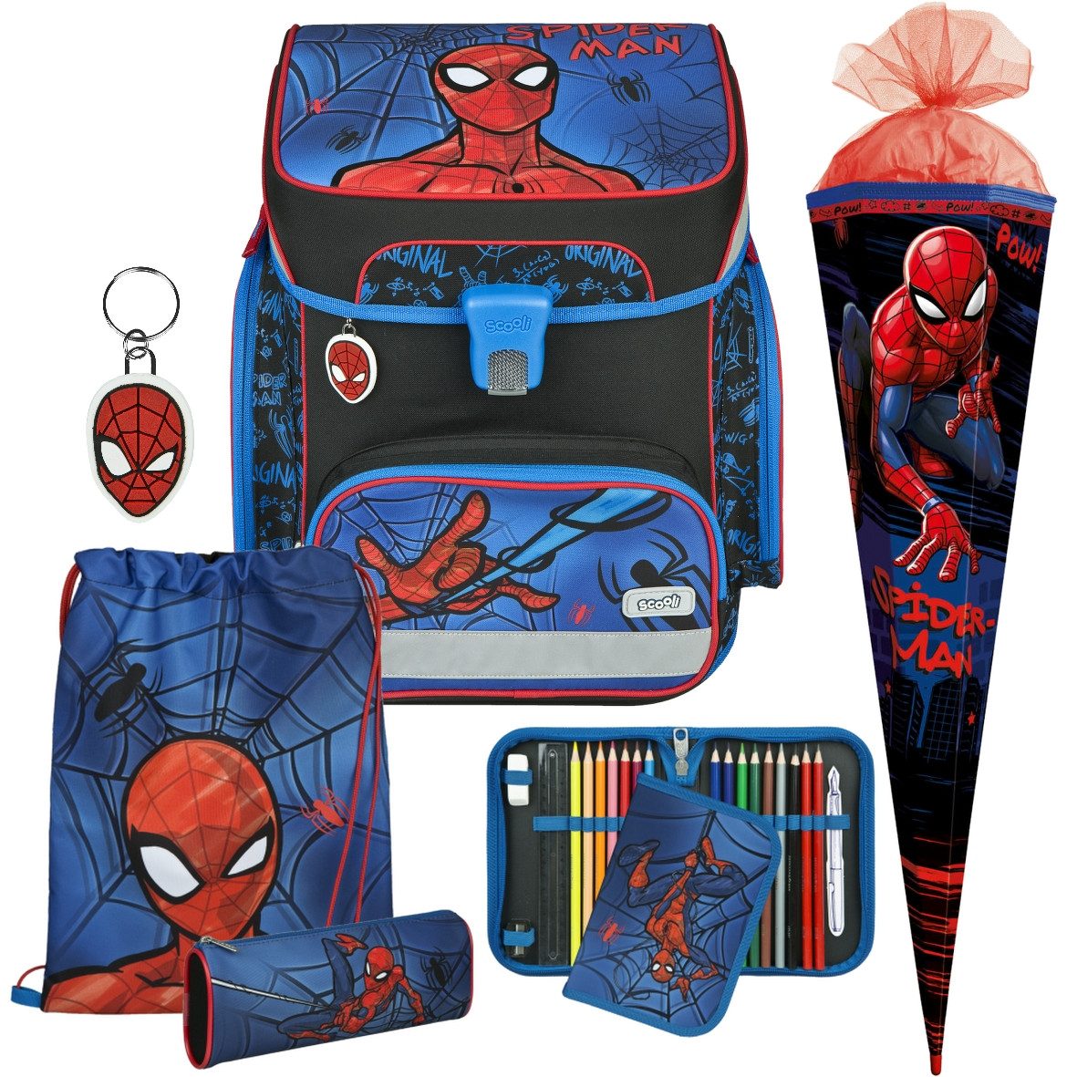 Scooli Schulranzen 1.Klasse Jungen EasyFit in unterschiedlichen Sets (6-tlg)