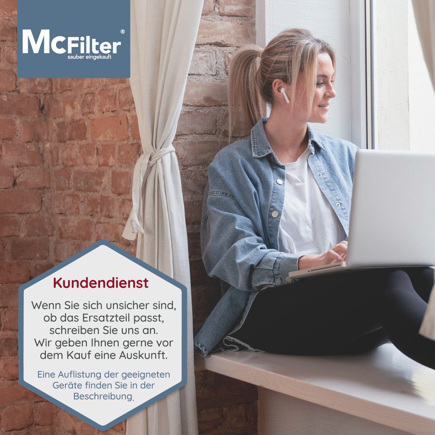 McFilter Staubsaugerrohr Handgriff, Ø 35mm, passend für Miele Classic C1 Compact C1 C2, Complete C1 C2 C3, ergonomisch, Einrast-Funktion, Saugluftregulierung