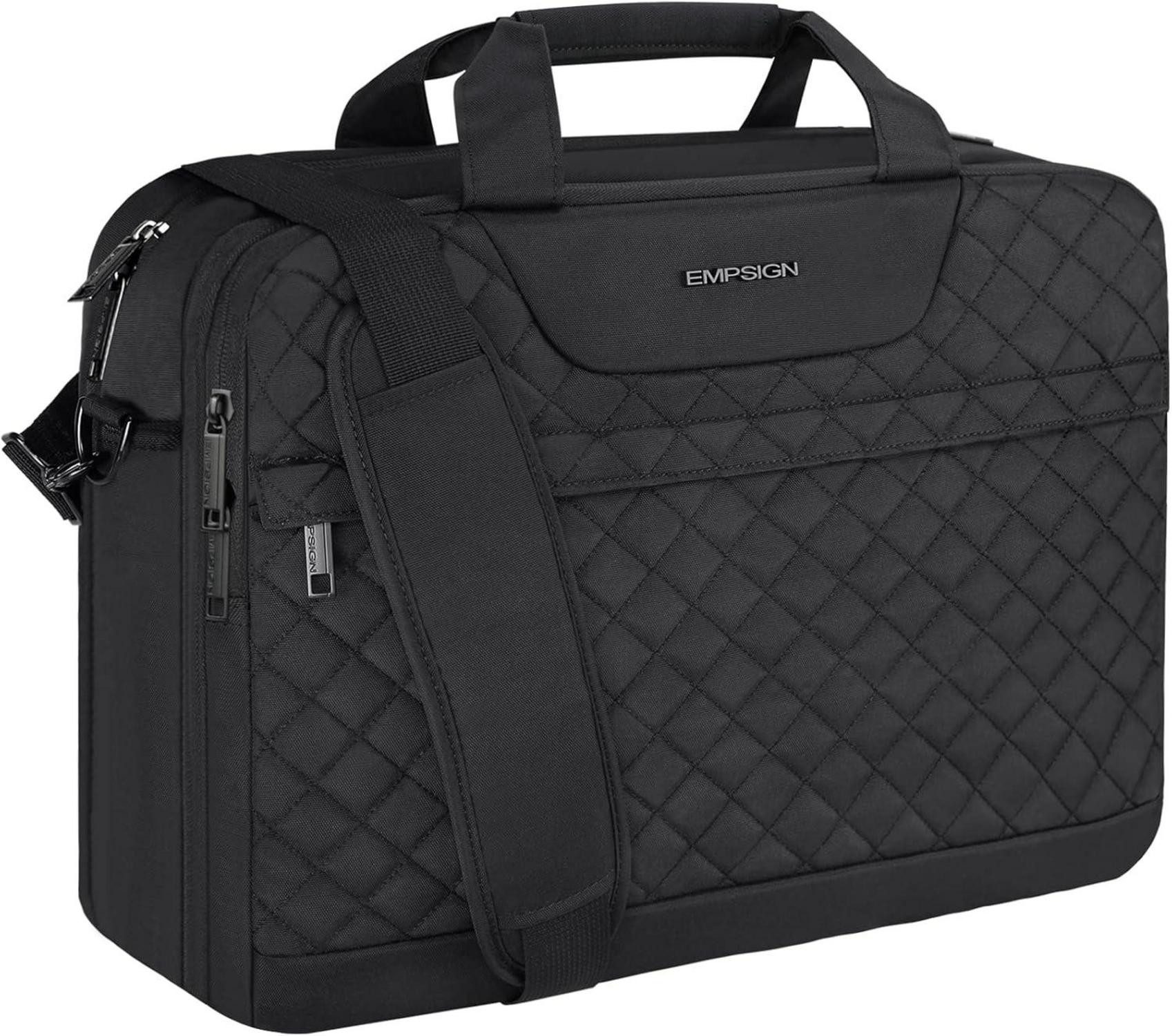 Laptoptasche 17 Zoll Laptoptasche Wasserdicht RFID Laptop Tasche Schwarz
