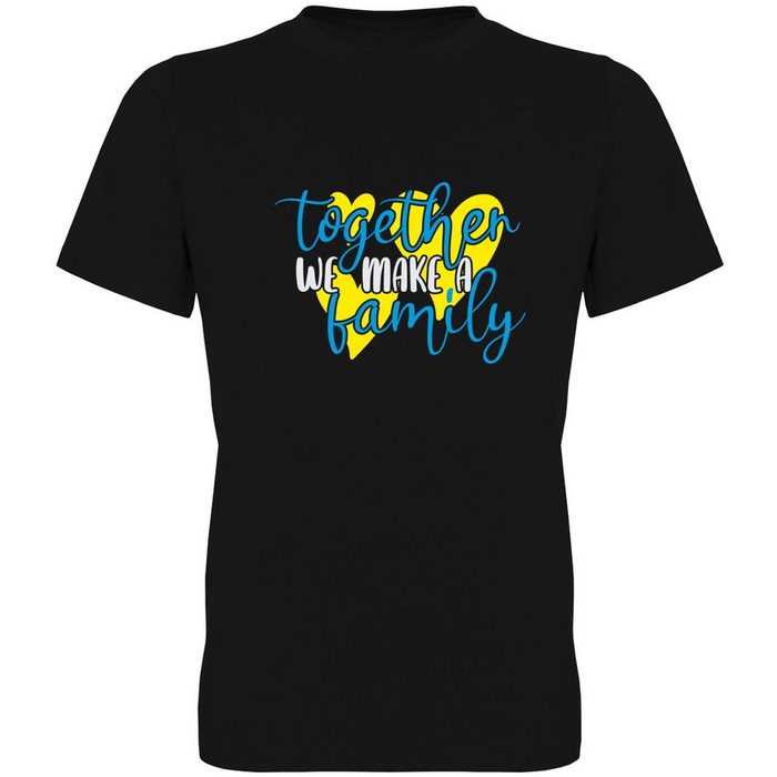 G-graphics T-Shirt Together we make a family Herren T-Shirt mit trendigem Frontprint Aufdruck auf der Vorderseite Spruch/Sprüche/Print/Motiv für jung & alt