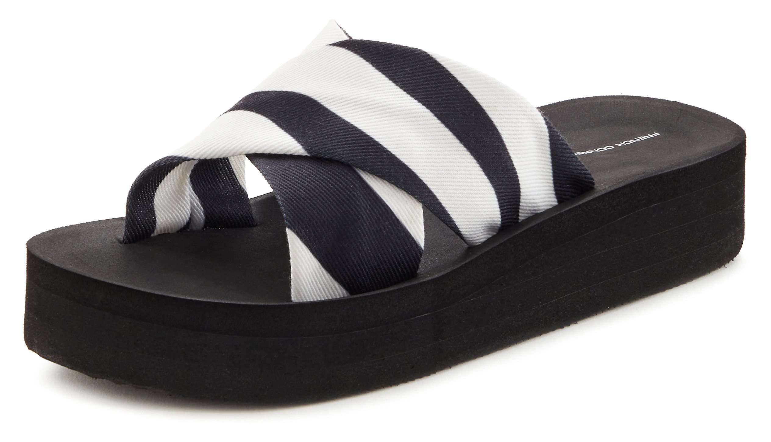 French Connection Sandale, Sommerschuhe, Mule, offener Schuh, Badelatsche, Badeschlappe Pantolette Badepantolette mit wasserabweisender und leichter Sohle VEGAN