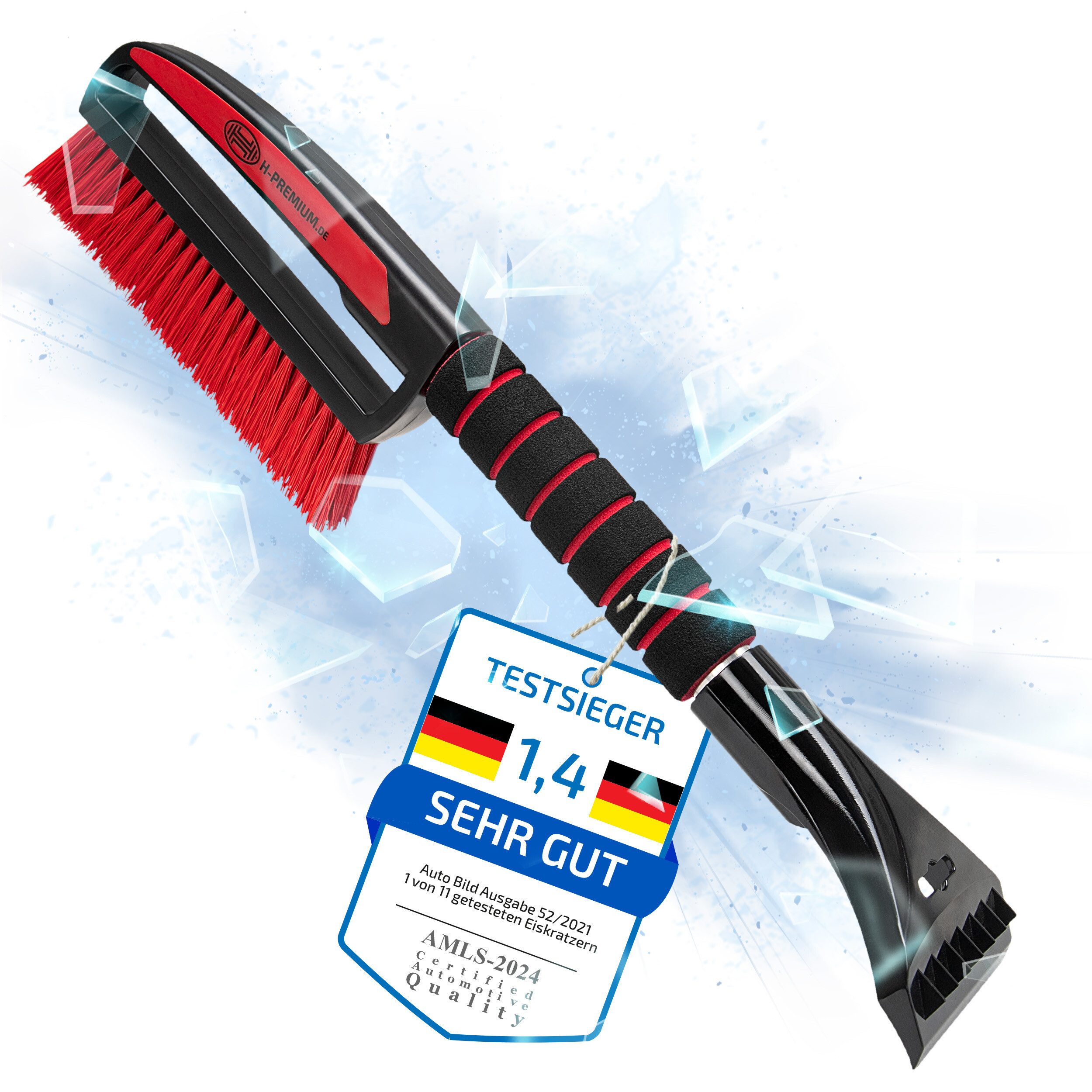 Eiskratzer Winter-Star Mit Schneebesen - 36,5cm Auto Zubehör