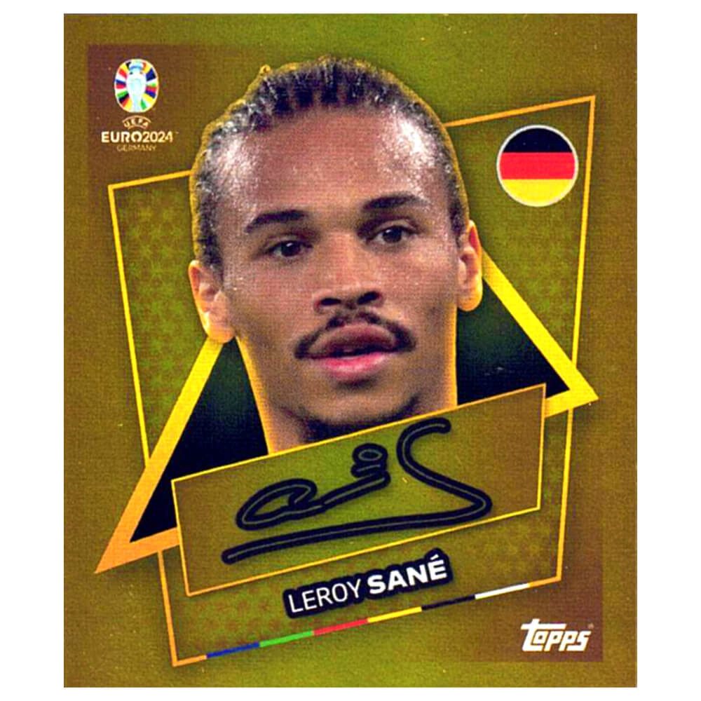 Topps Sticker Topps UEFA EURO 2024 Fußball EM Sammelsticker Gold Signature Sticker, (Set