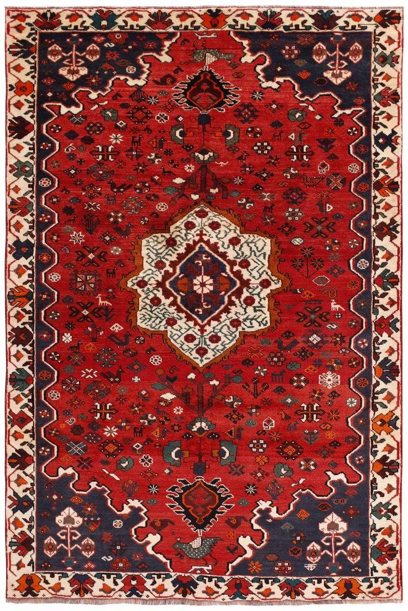 Perserteppich, mm Trading, rechteckig, Handgeknüpfter 10 165x253 Orientteppich Shiraz Orientteppich Höhe: / Nain