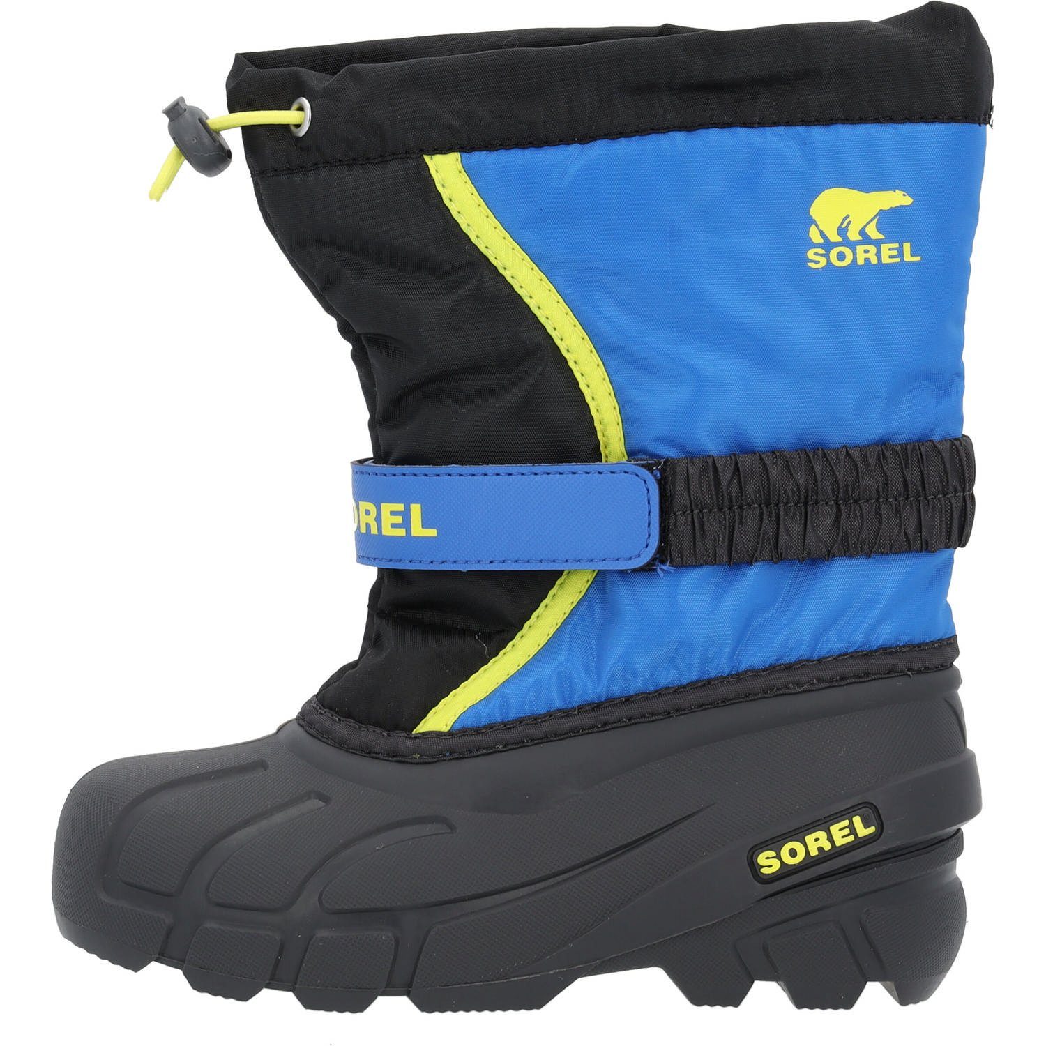 Sorel Flurry NC Childrens/Youth Winterstiefel schwarz/blau/lemon Sorel (19610037) 1965 M