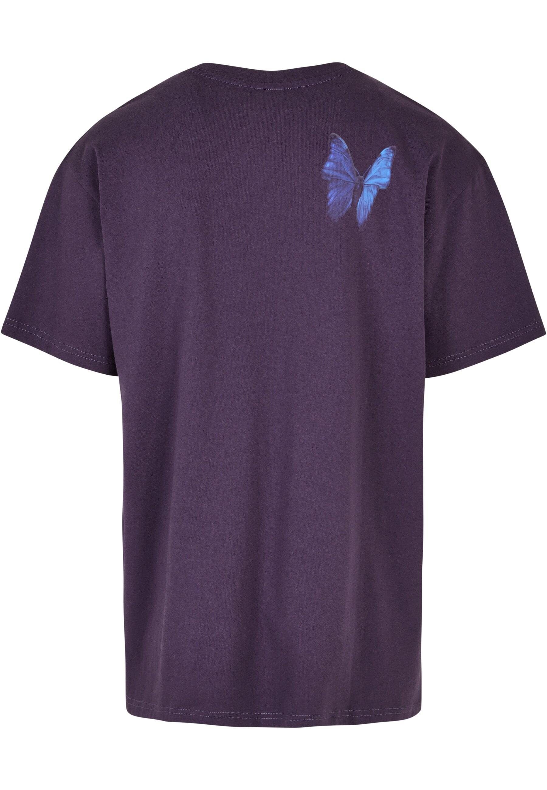 Kurzarmshirt (1-tlg) by Oversize Tee Le purplenight Upscale Mister Papillon Tee Herren