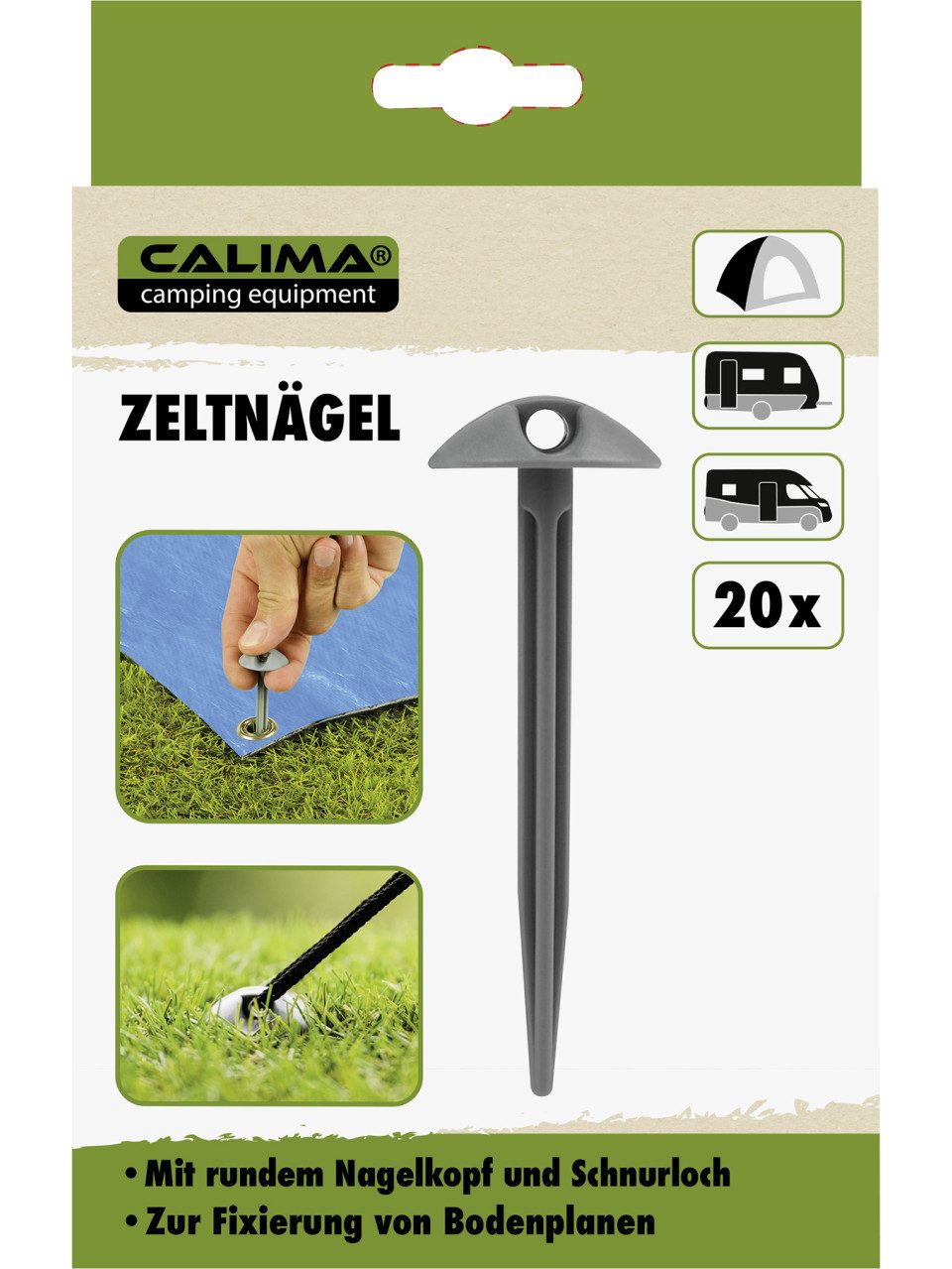 CALIMA Zelthering Calima Zeltnägel 20 Stück