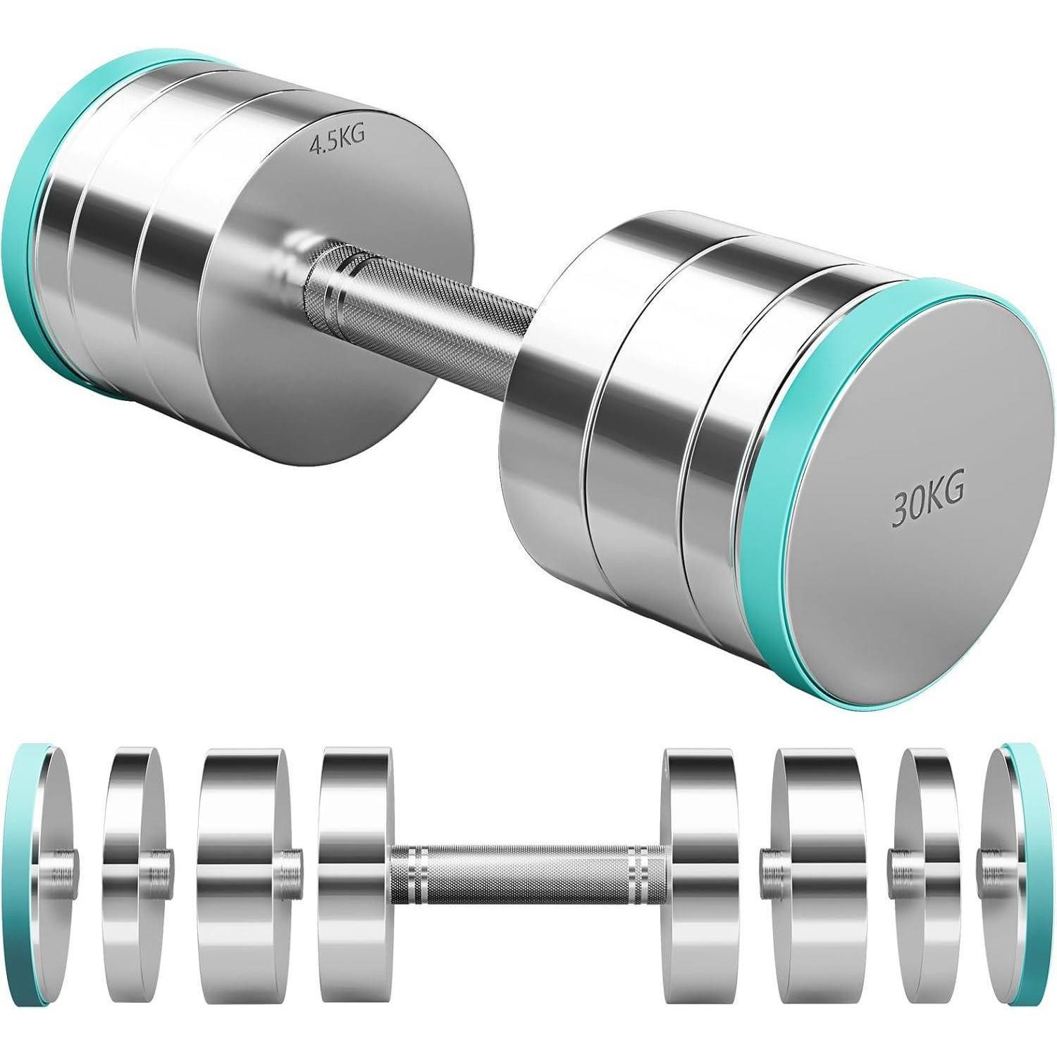 Kurzhantel Hanteln Verstellbar Kurzhanteln 30kg 15kg 10kg 2er Set 1 x 30KG