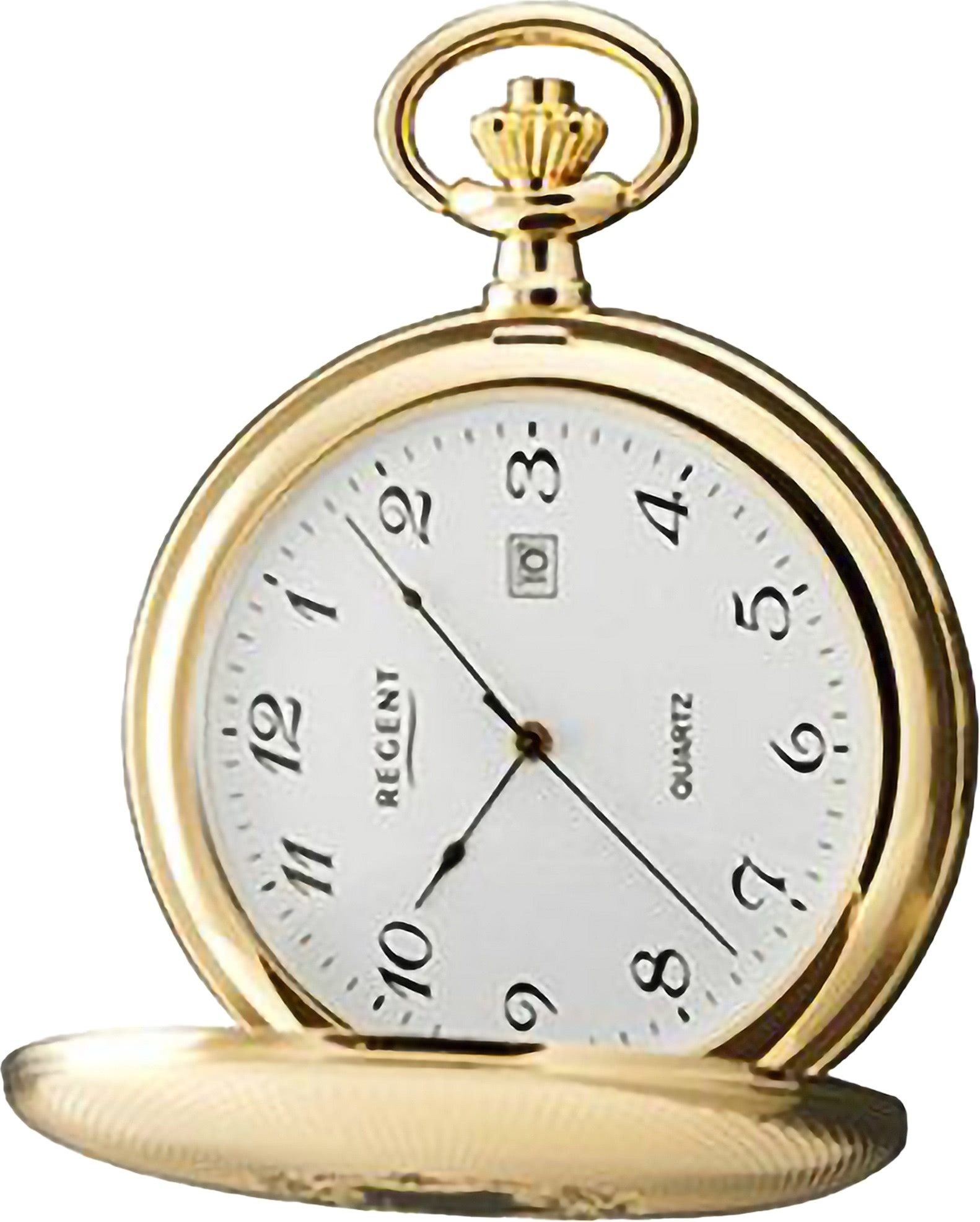 Regent Taschenuhr Regent Herren Taschenuhr Analog Gehäuse, (Analoguhr), Herren Taschenuhr rund, extra groß (ca. 51mm), Metall, Elegant