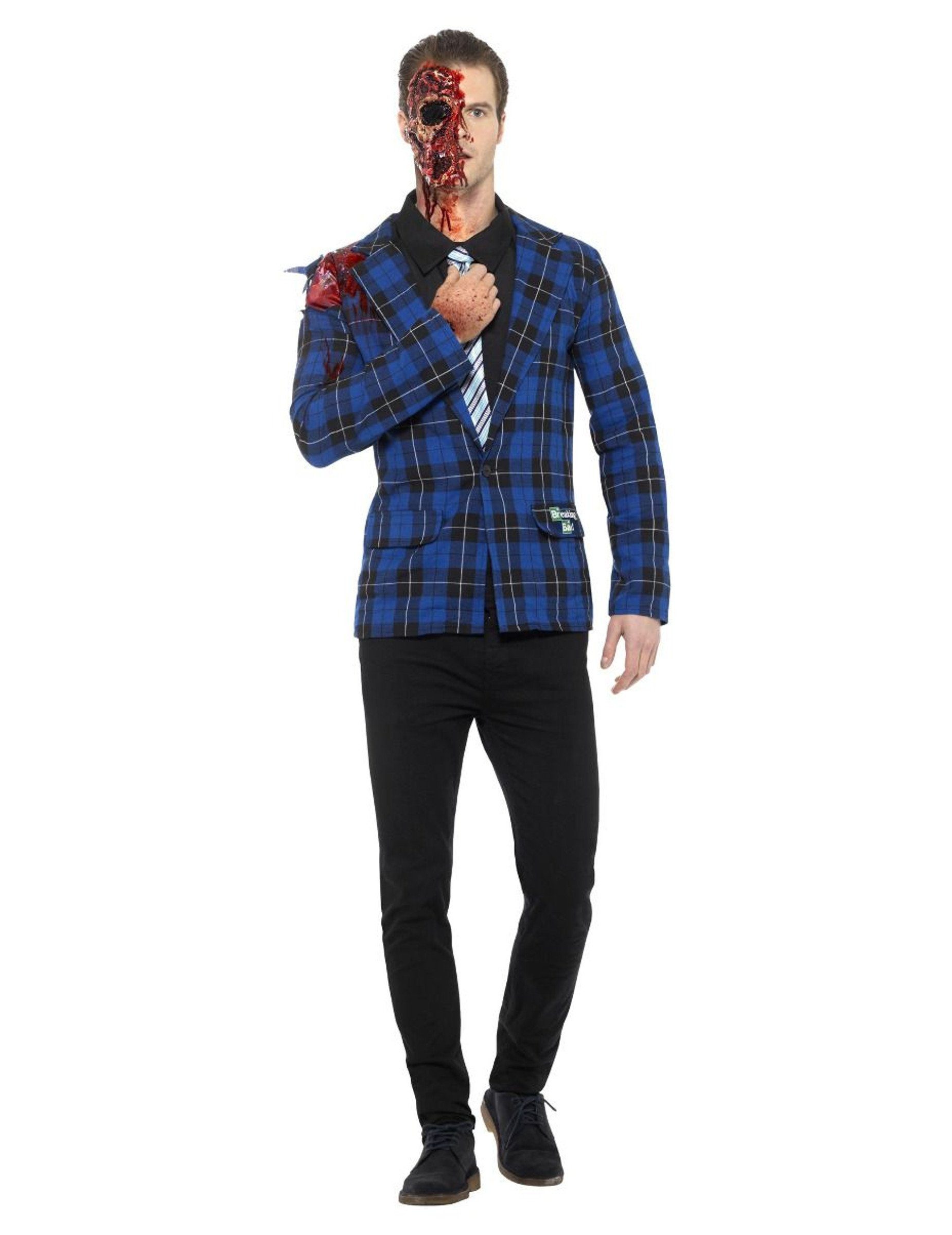 Kostüm Breaking Bad Gustavo-Kostüm für Herren Halloween-Kostüm blau-rot