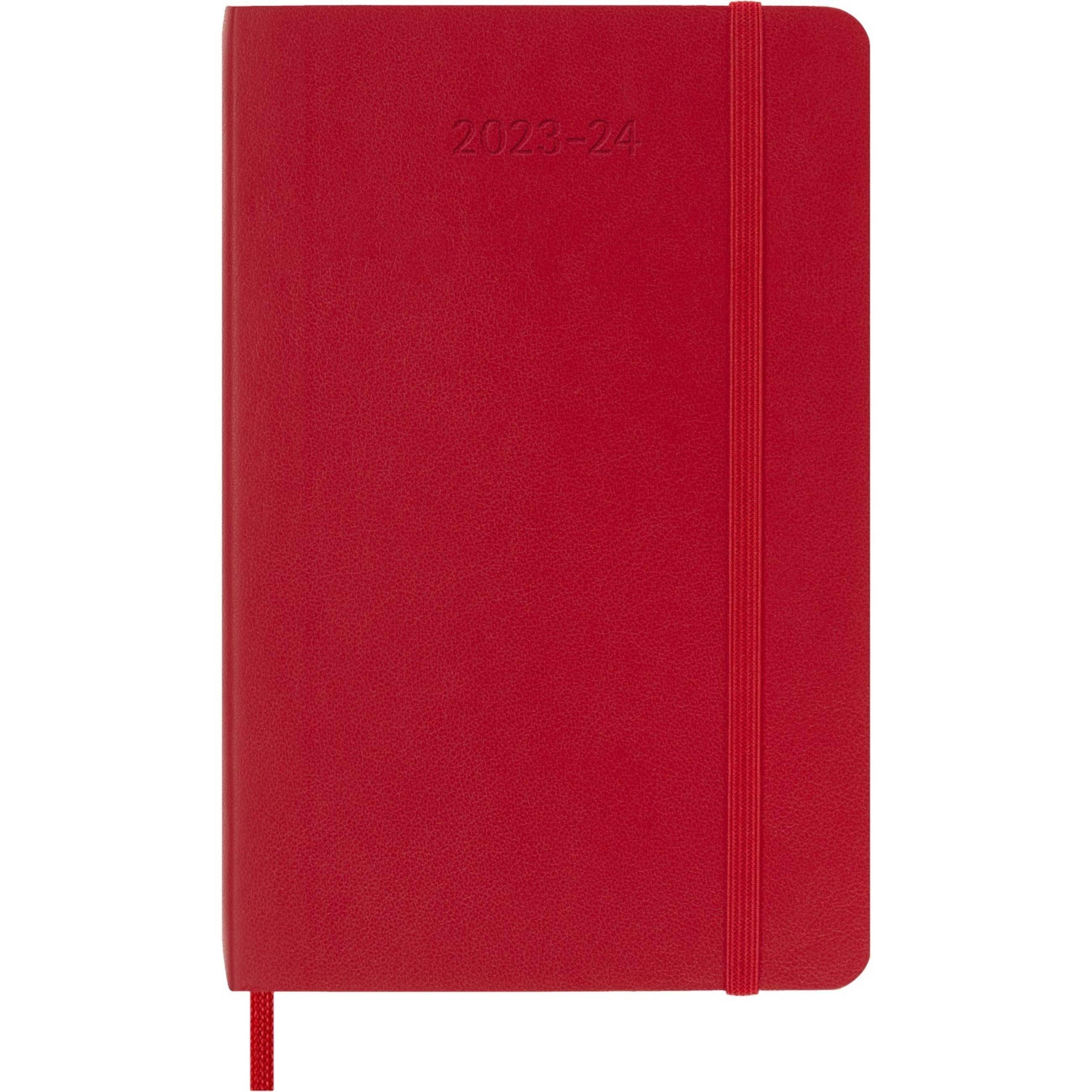 Terminkalender Moleskine 18 Monate Wochen Notizkalender 2023/2024, Pocket/A6, Scha...