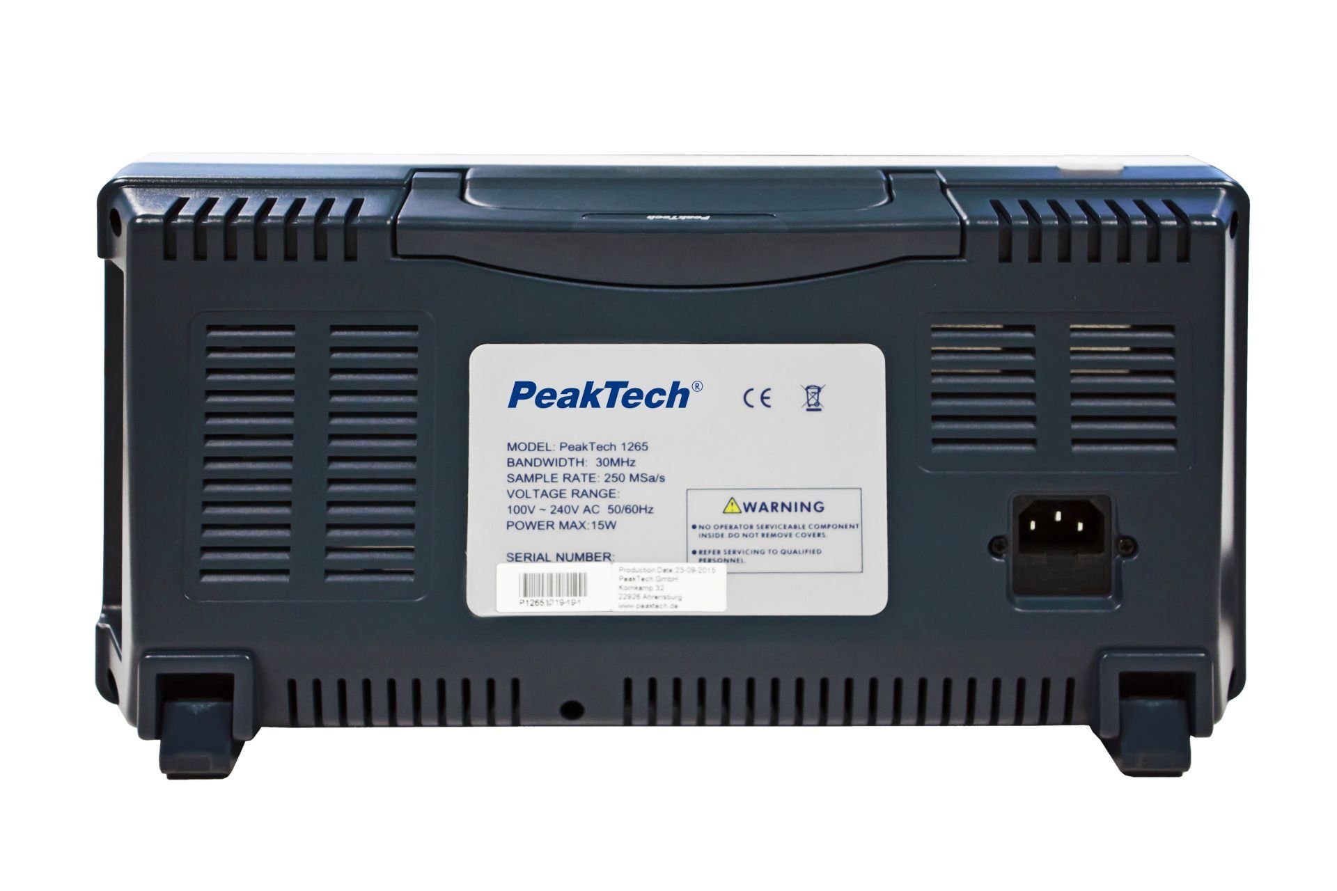 CH 2 MS/s 30 ~ 1265: PeakTech MHz 250 PeakTech ~ Spannungsprüfer Speicheroszilloskop Digital /