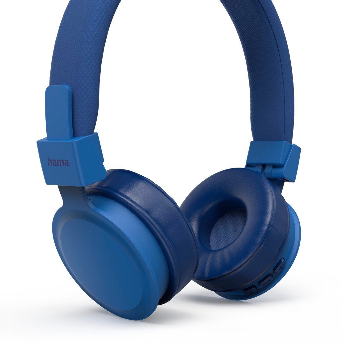 Hama Wireless Bluetooth Headset, Over Bluetooth, kabellos integrierte Stereo) klappbar, A2DP Bluetooth, Sprachsteuerung, Einstellung, HFP, blau und Mikrofon Bluetooth AVRCP Assistant, für und Anrufe Google Ladekabel, Steuerung (Freisprechfunktion, Kopfhörer, Wireless, mit Musik, individuelle Bluetooth-Kopfhörer True Ear Siri
