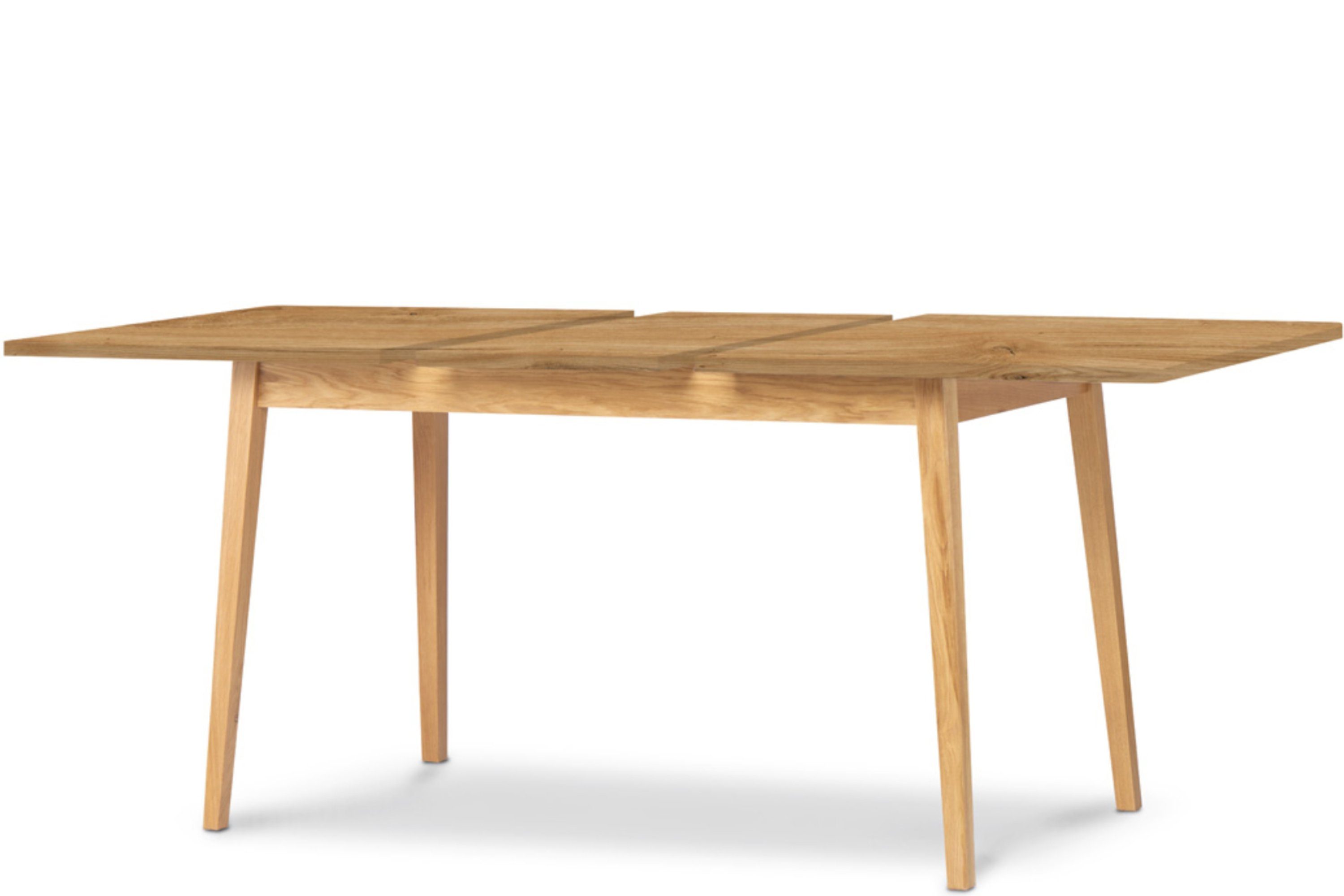KONSIMO® Esstisch FRISK Esszimmertisch ausziehbar Esstisch Küchentisch, Tischplatte 18mm, Skandinavischer Stil, Höhe 75cm, Eichenholzgestell – Bild 5 von 5