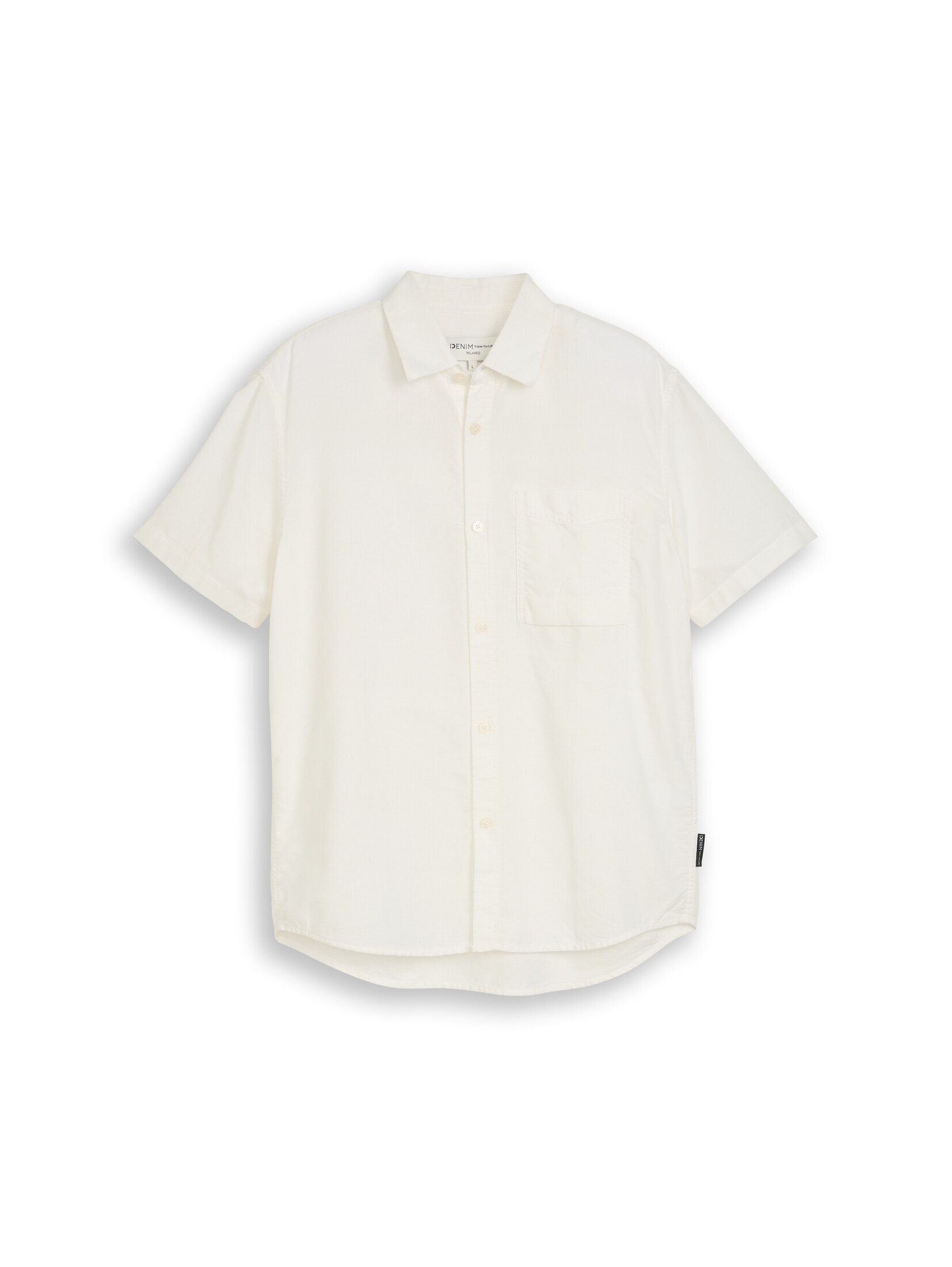 TOM TAILOR Denim Kurzarmhemd Blusen & Shirts Relaxed Fit Kurzarmhemd mit Brusttasche